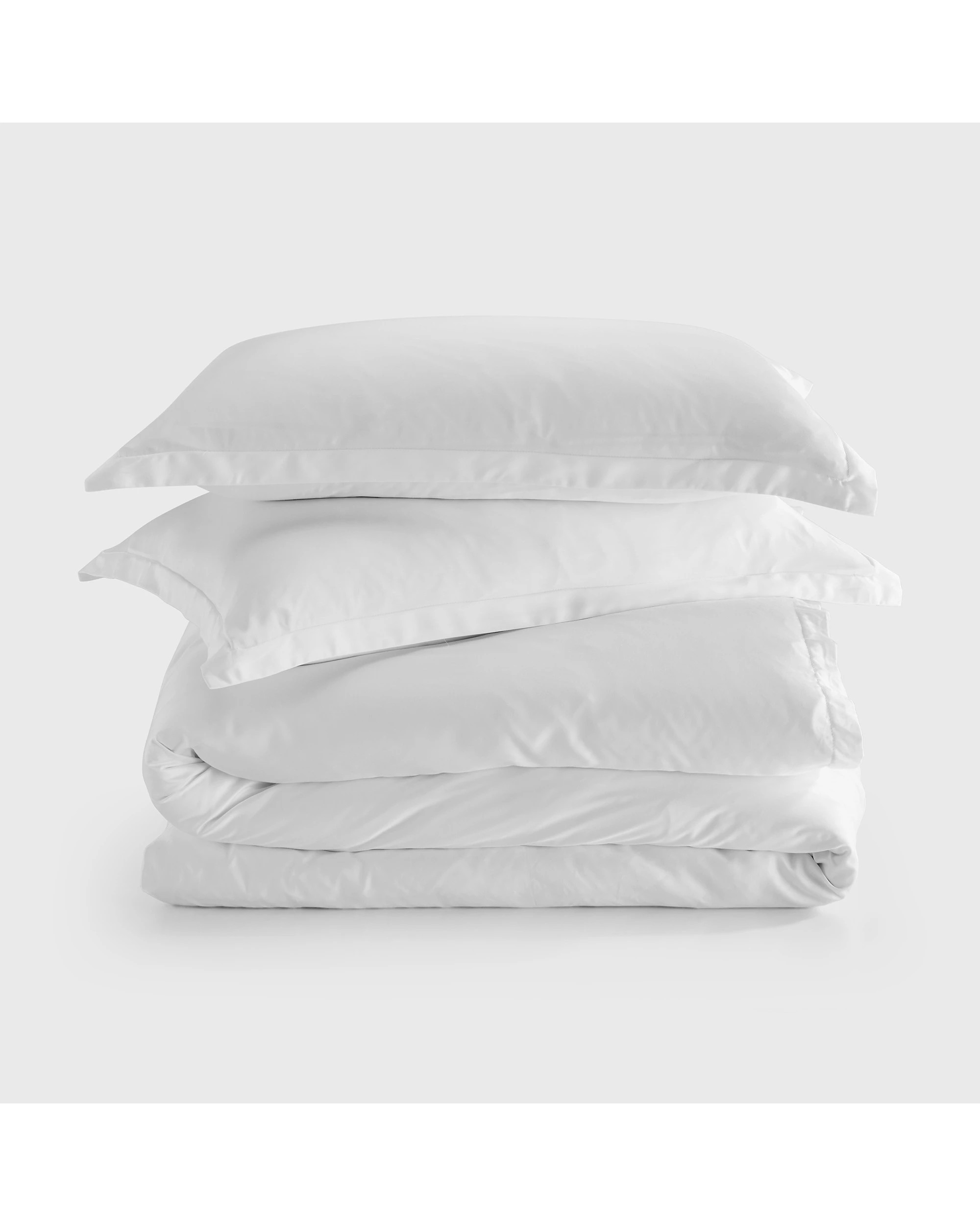 6 Natural Home 400TC 100% Bamboo Sateen Tailored Quilt Cover Set - Double Bed - White, 6 of 7