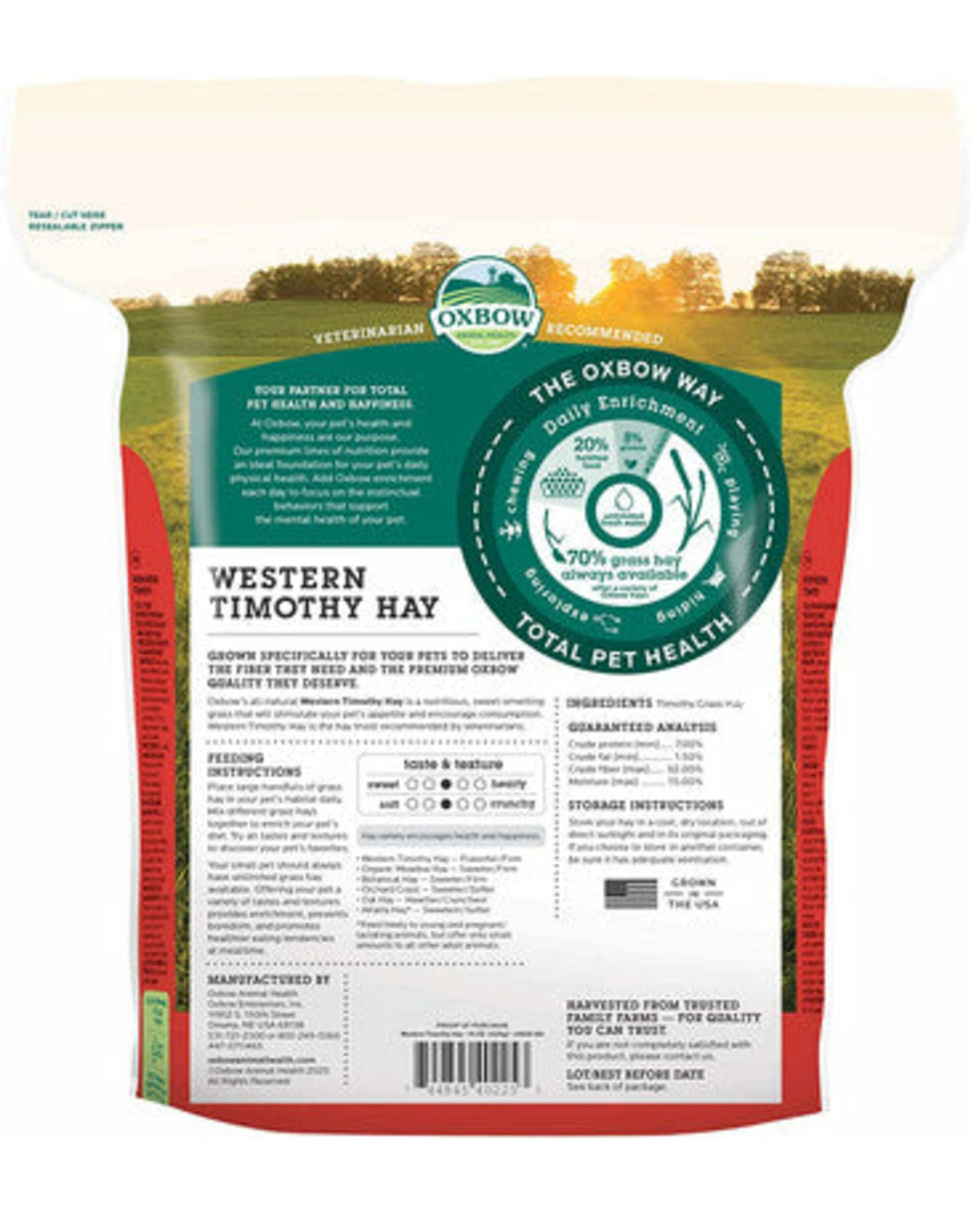 2 Oxbow All-Natural Western Timothy Hay 4kg, 2 of 2