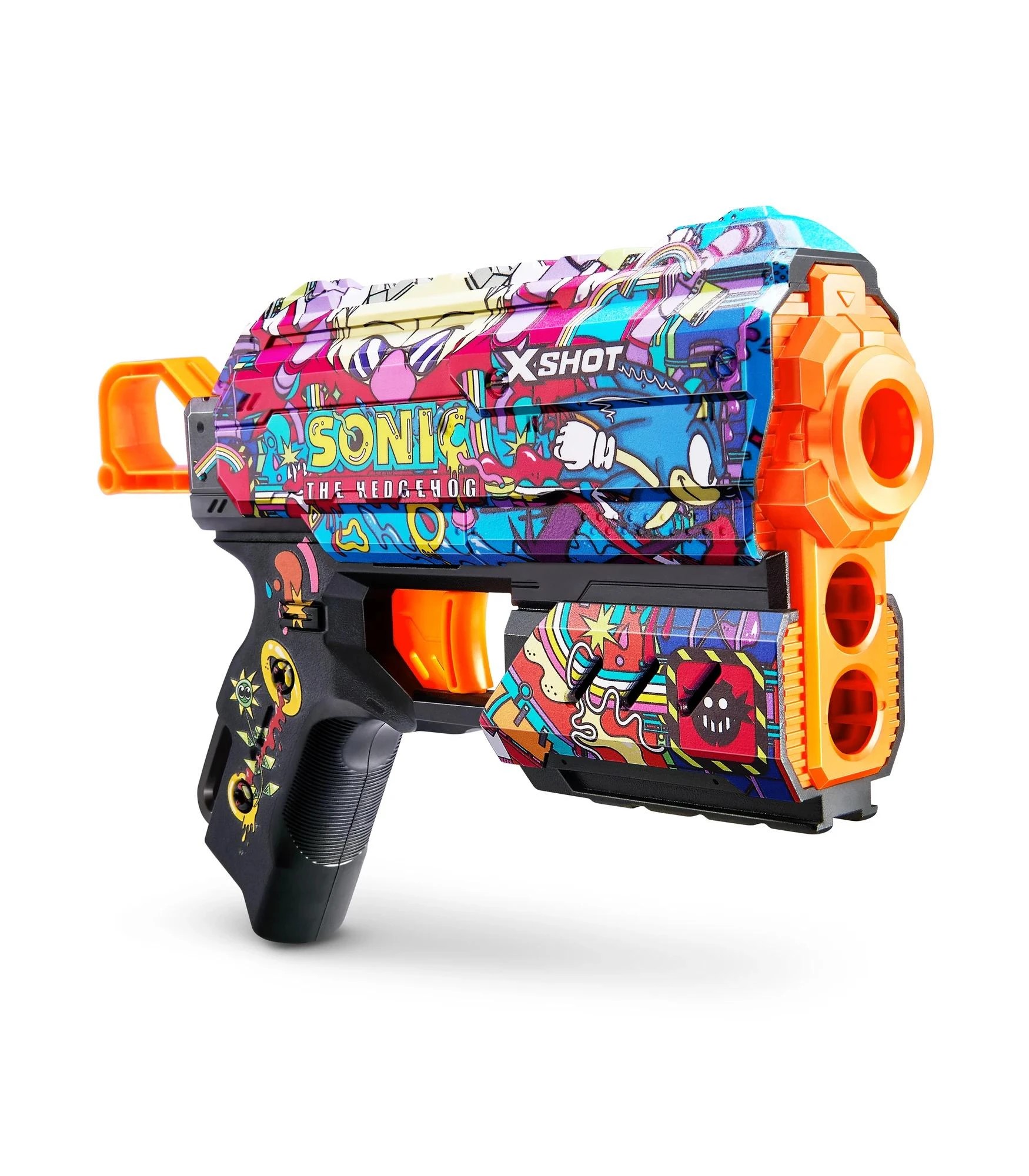 4 XSHOT Skins Flux Blaster - Mega Sonic Skin (8 Darts) by ZURU - Assorted* - Multi, 4 of 8