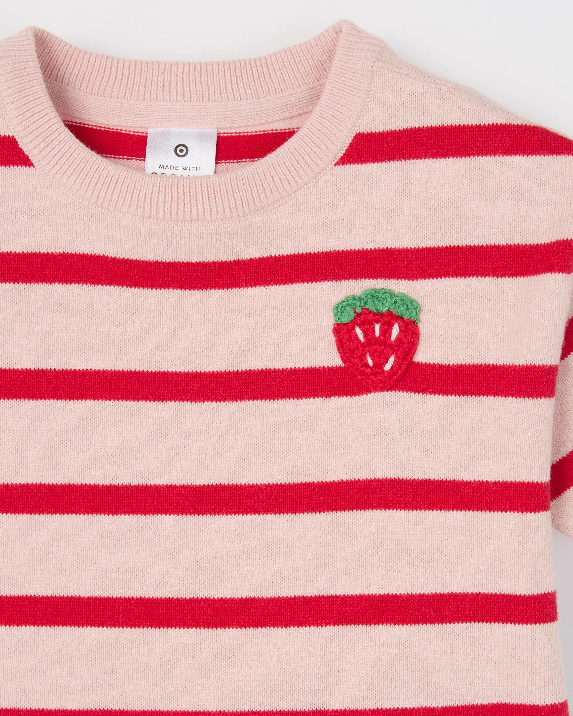 5 Target Baby Organic Cotton True Knit Top & Shorts Set STRAWBERRY PINK, 5 of 5