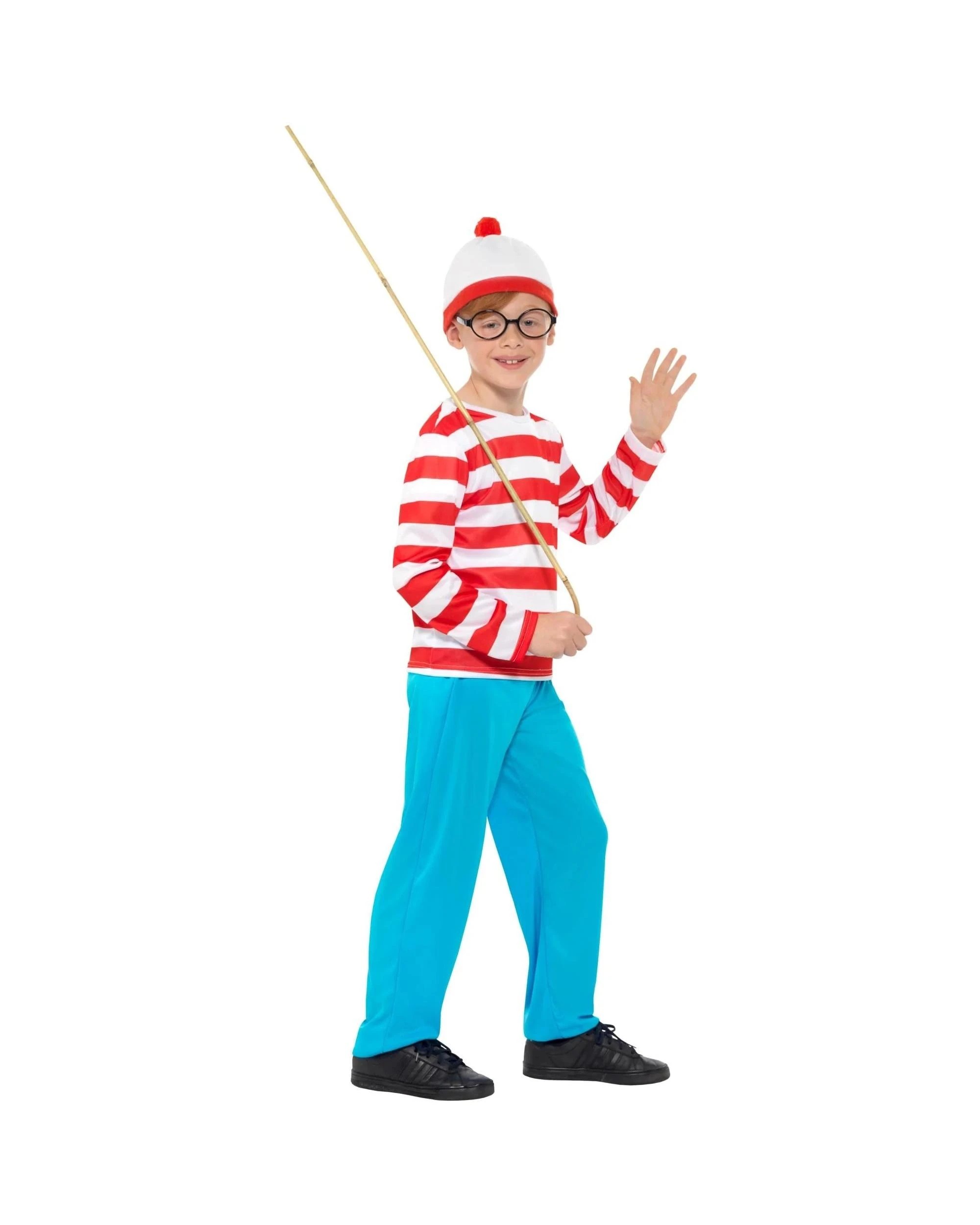 2 Where's Wally Child Costume Size Large 10-12 Years, 2 of 4