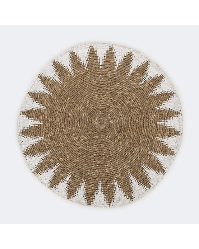 Natural Sunburst Round Plac