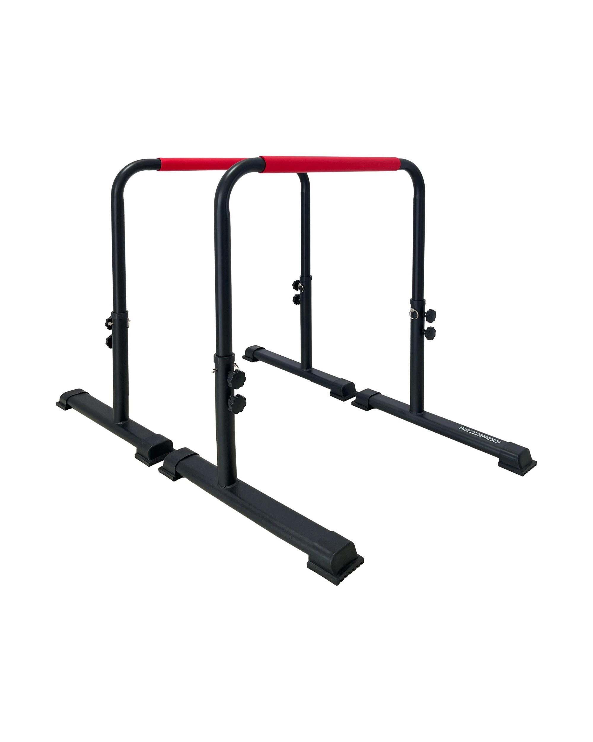 1 Powertrain Height-Adjustable Dip Bars Pair Load Capacity 200kg Separated Type - Black, 1 of 8