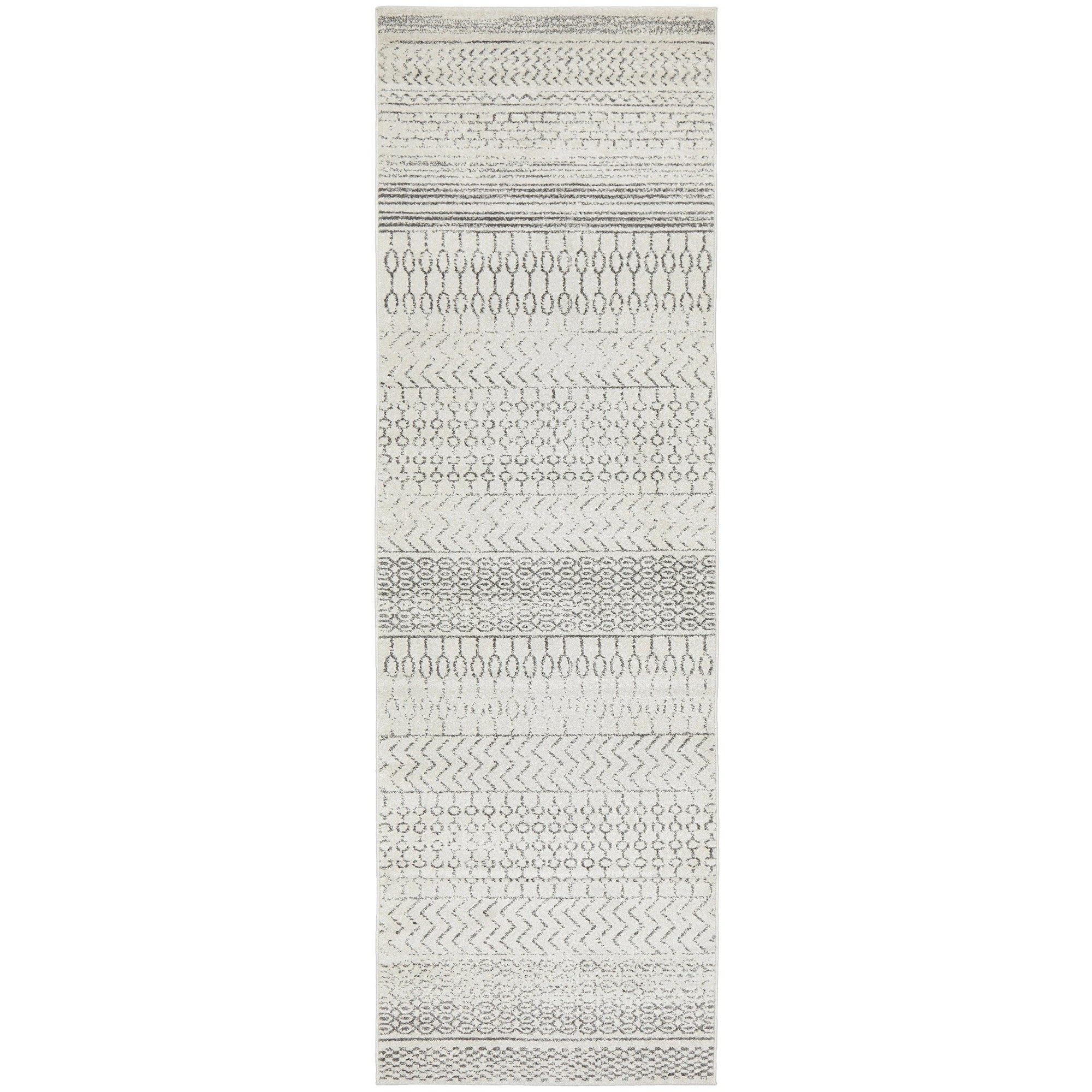 2 Common Ground Rugs Lustre Harper 300x80 cm Rug - Silver, 2 of 9