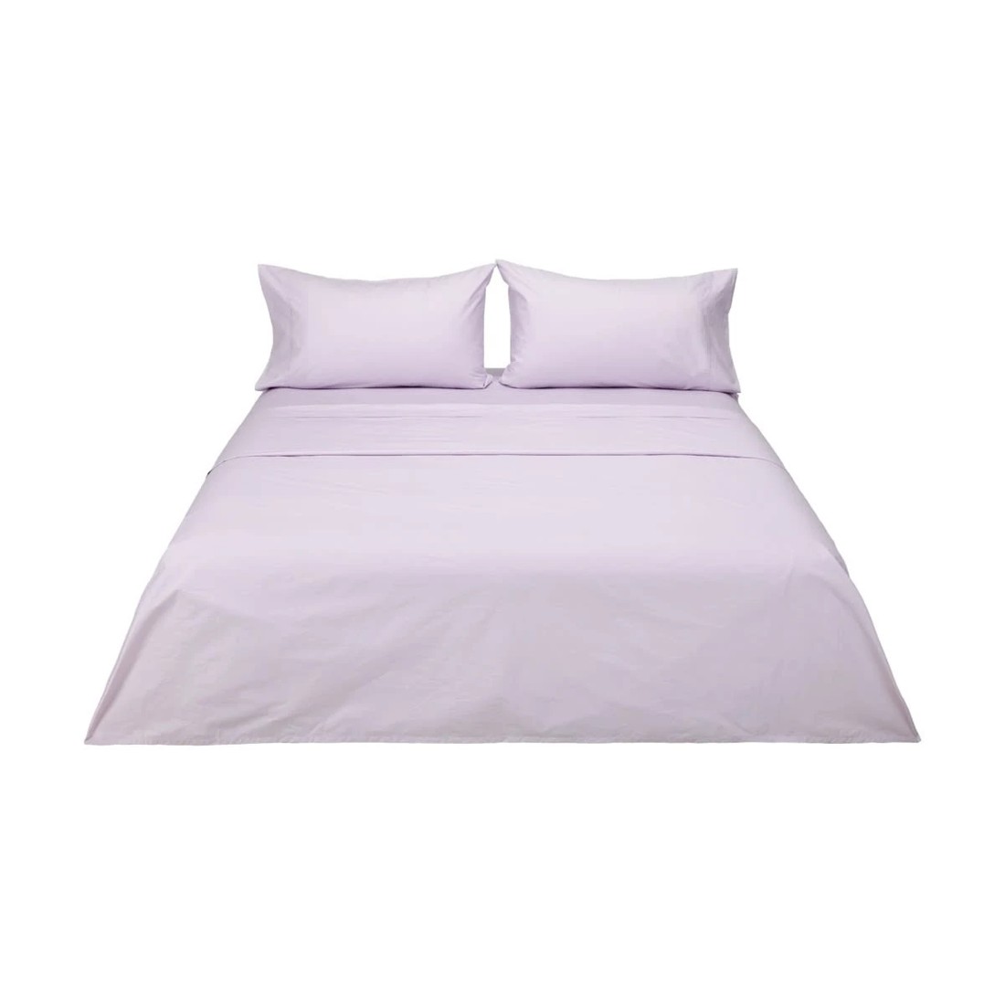 6 250 Thread Count Cotton Rich Sheet Set - Double Bed, Lilac, 6 of 7