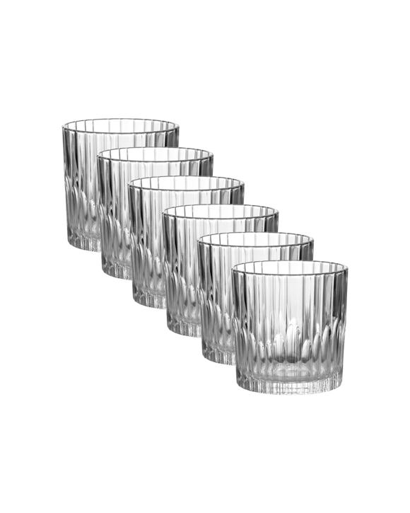 Duralex 6pc Hygienic Manhattan Glass Tumblers Set 310ml Made In France - Plain