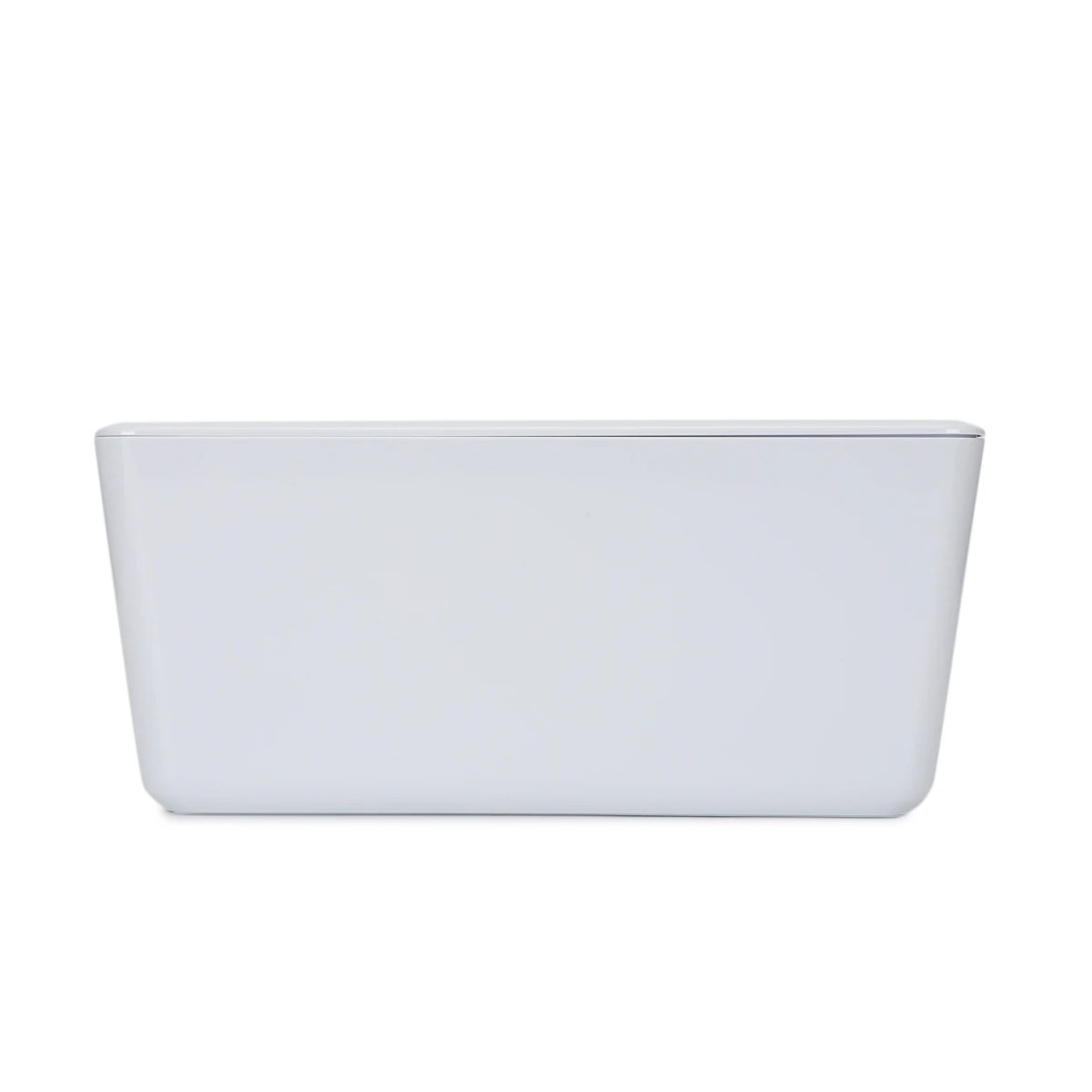 3 11L Smooth and Shiny Plastic Tub - White, 3 of 8