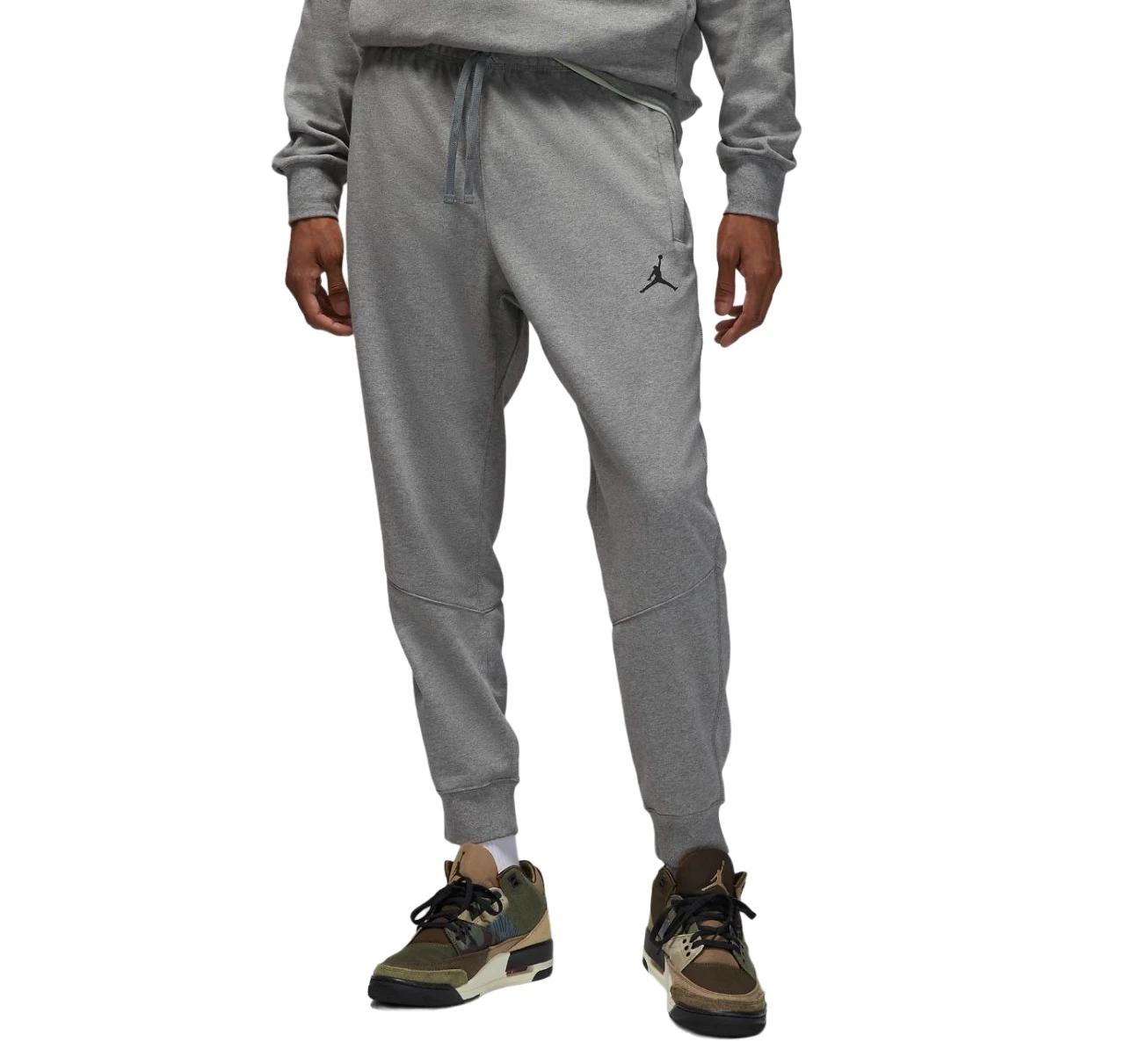 1 Nike Mens Jordan Dri-FIT Sport Grey Fleece Joggers Athletic Trackies GREY, 1 of 6