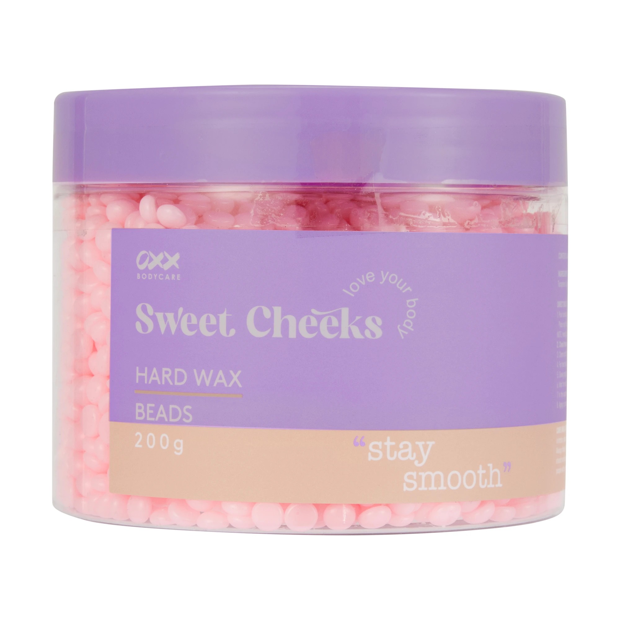 1 OXX Bodycare Sweet Cheeks Hard Wax Beads 200g - Pink, 1 of 3
