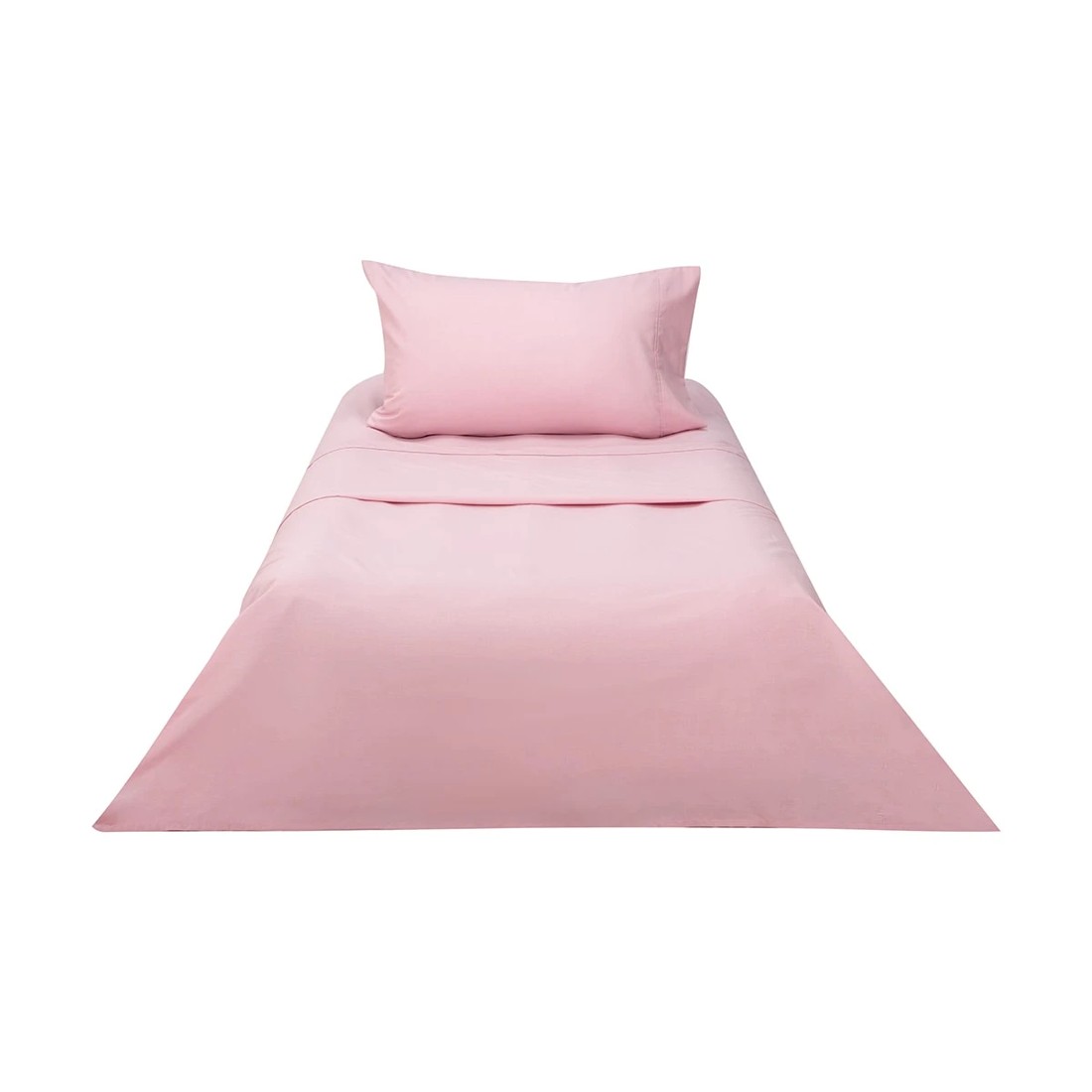 6 180 Thread Count Sheet Set - King Single Bed, Pink, 6 of 7
