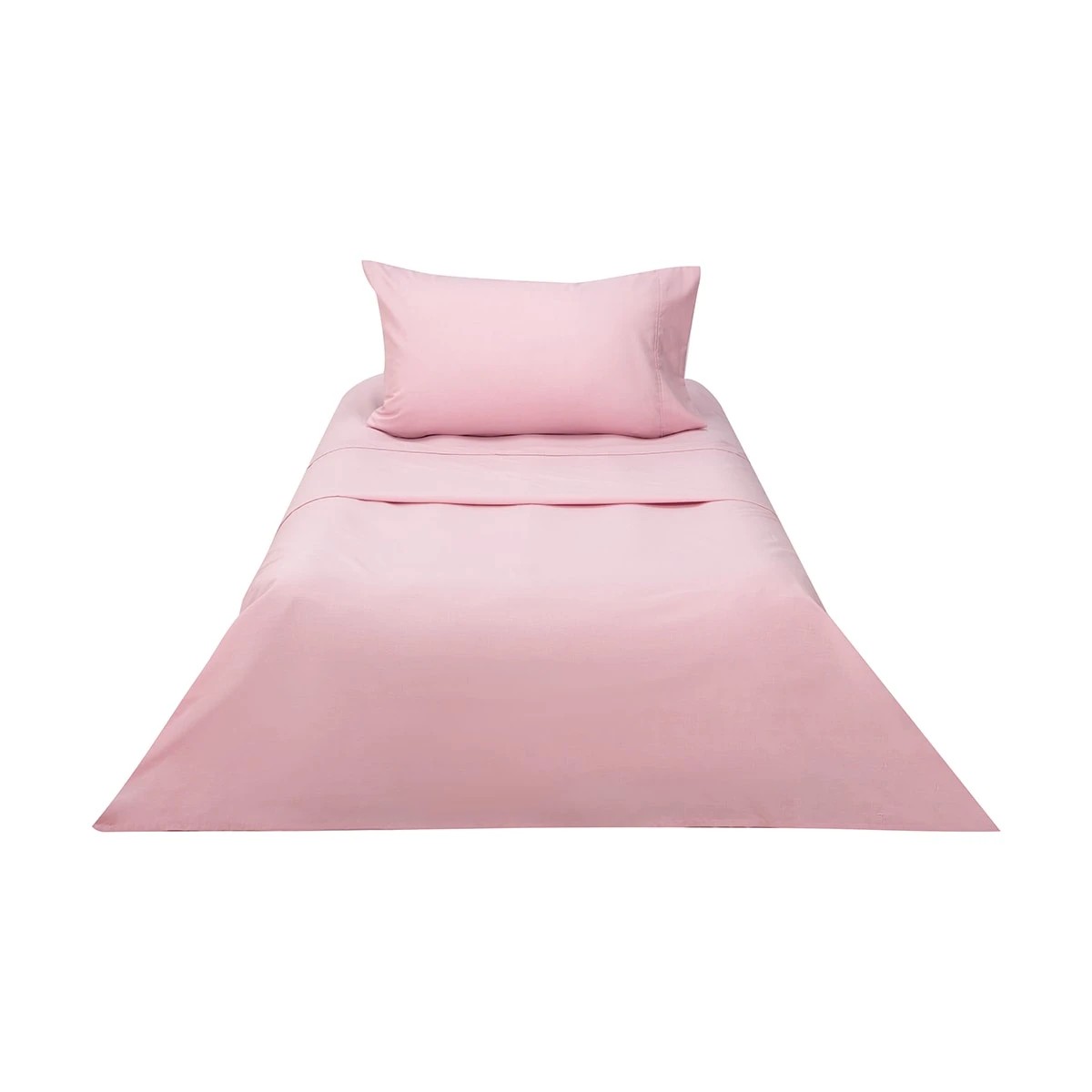 6 180 Thread Count Sheet Set - King Single Bed, Pink, 6 of 7