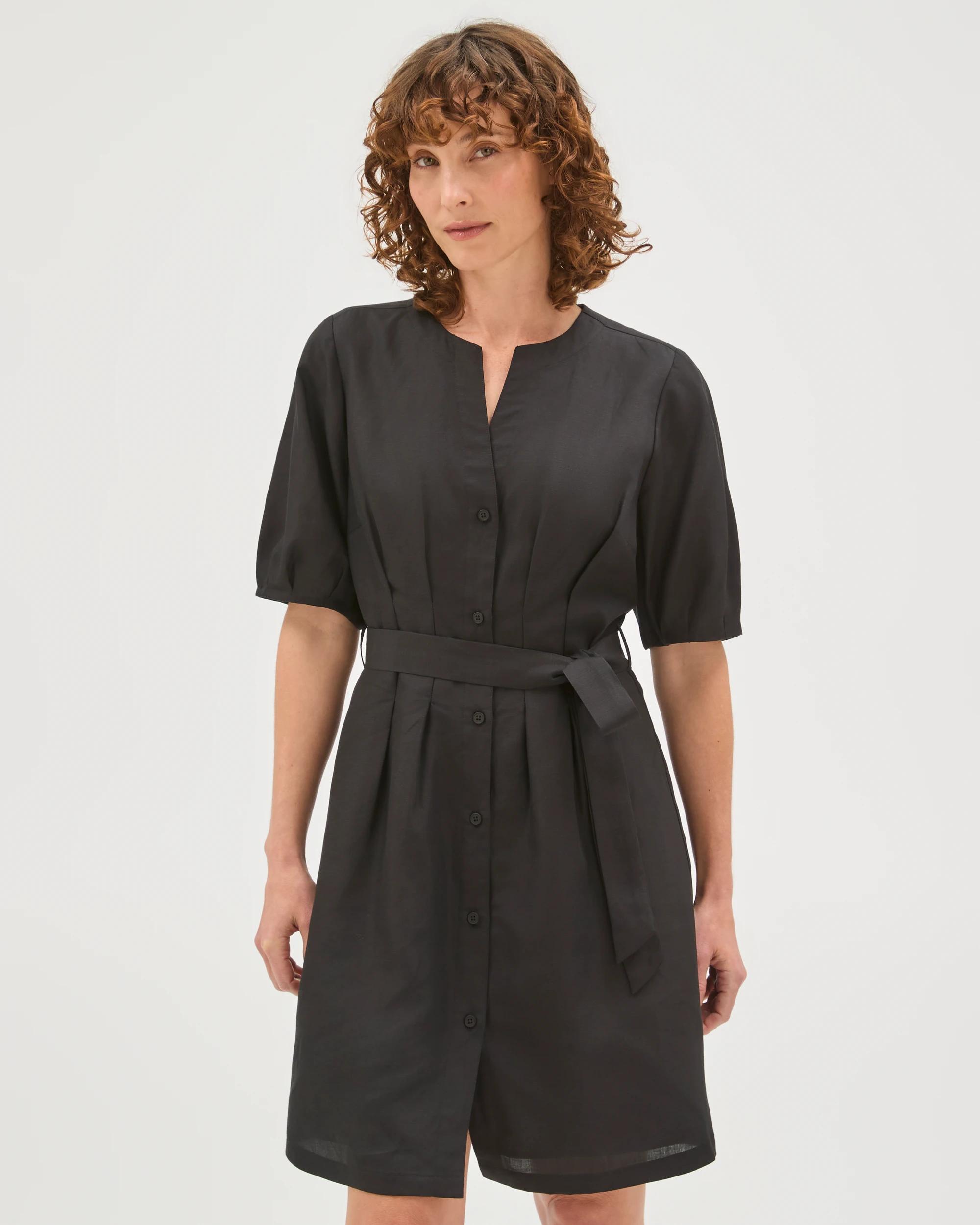 2 Preview Kylie Seam Mini Dress BLACK, 2 of 7