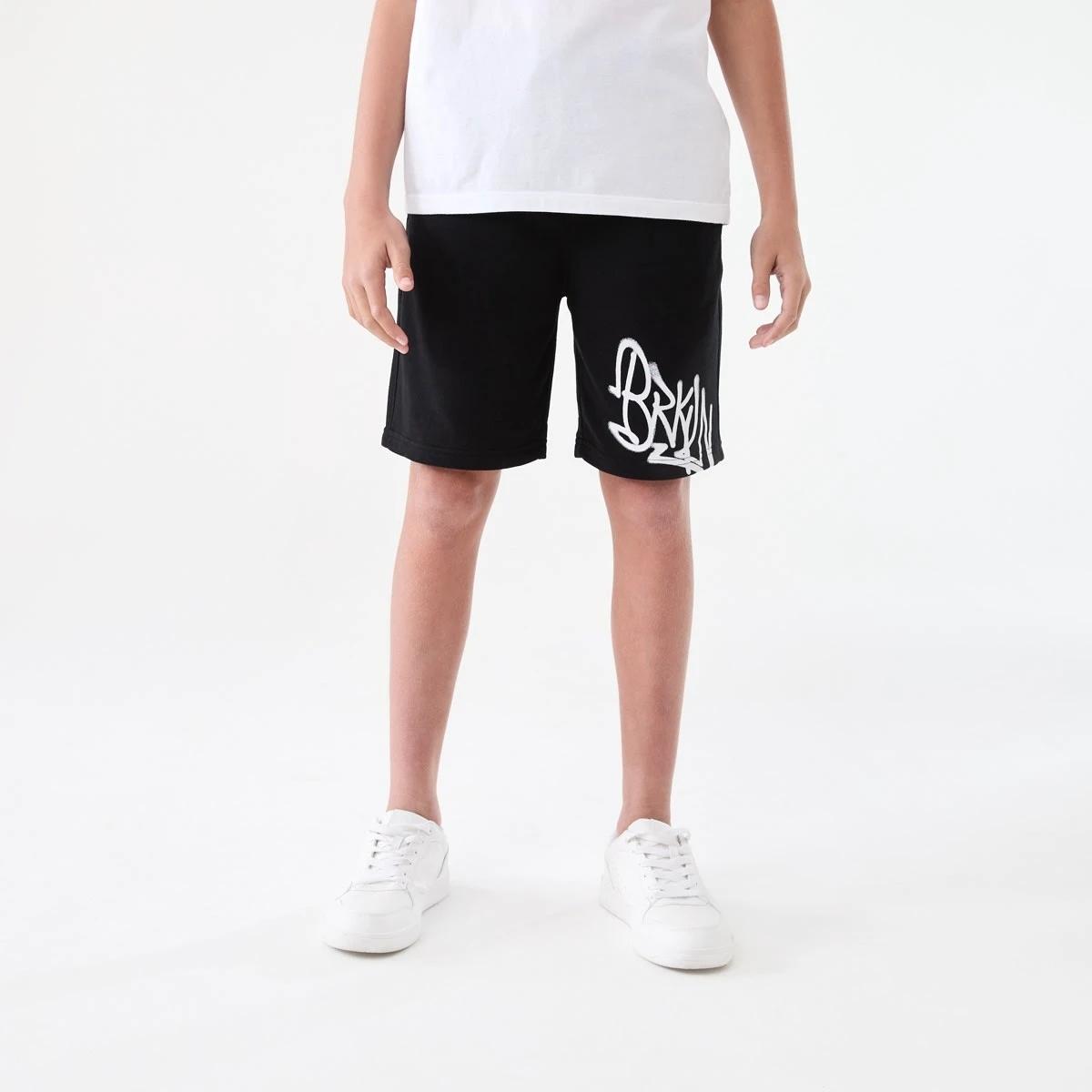 1 Printed Knit Shorts BLACK, 1 of 7