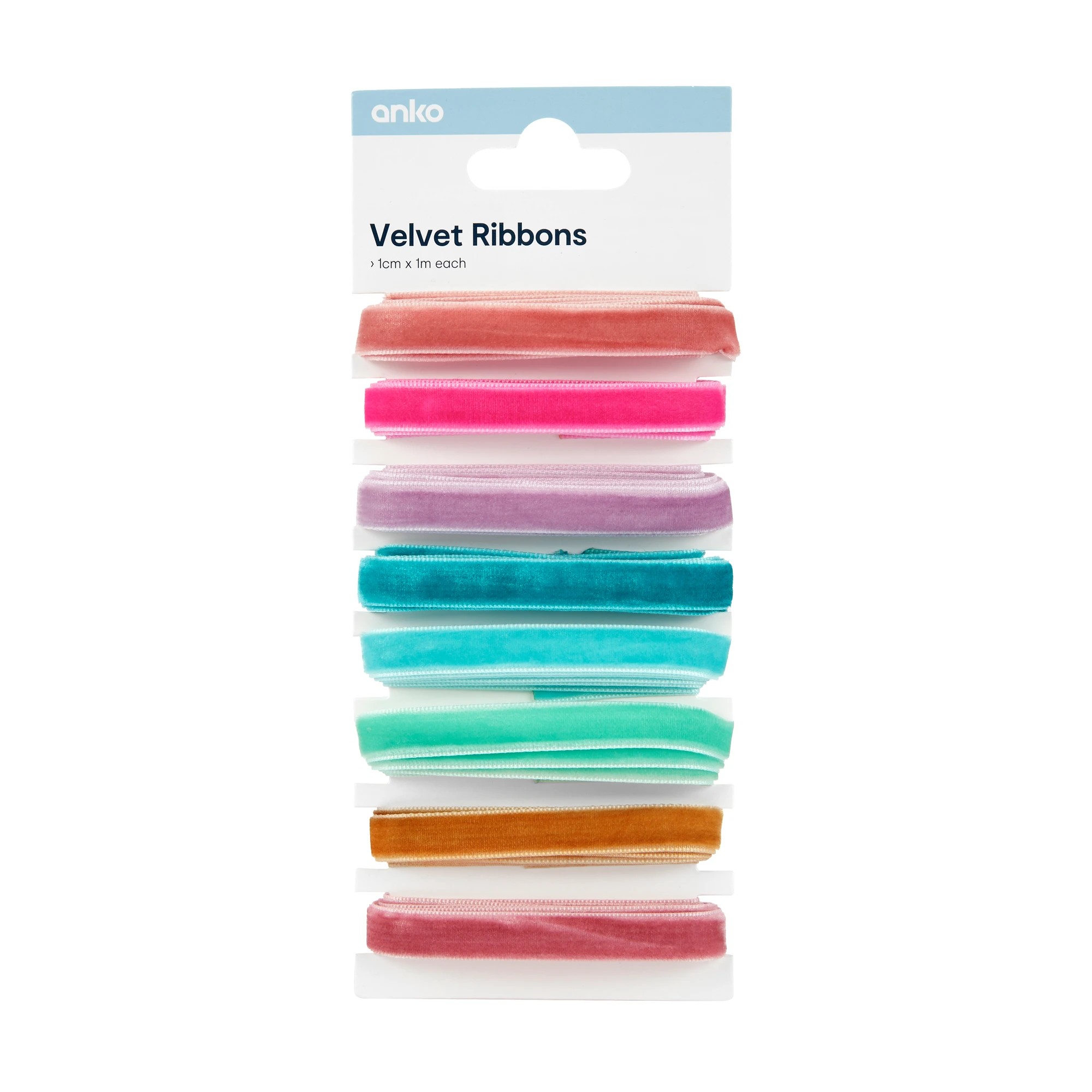 1 8 Piece Velvet Ribbons, 1 of 2