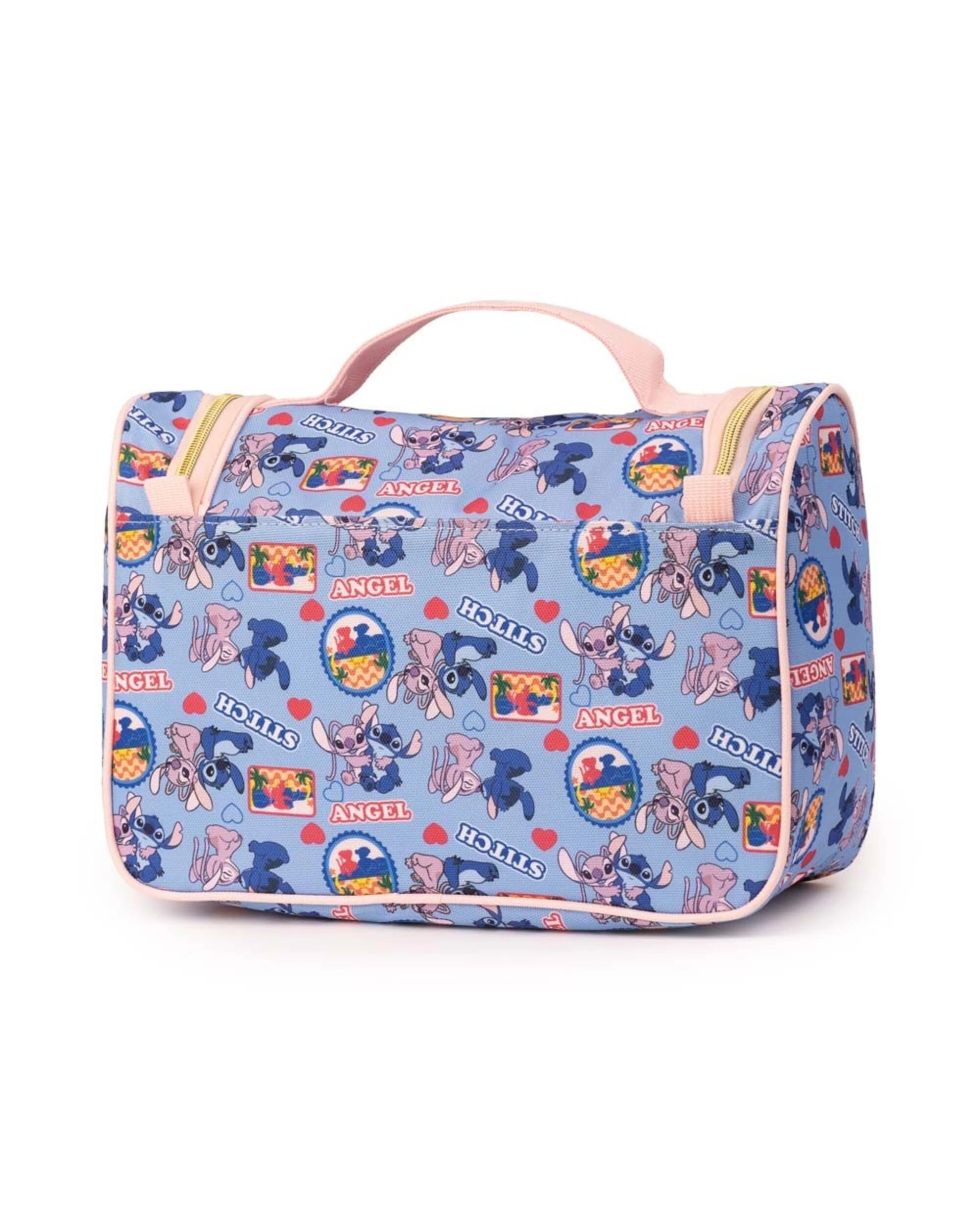 3 Disney - Lilo & Stitch - Stitch Stamps Toiletry Bag - Blue, 3 of 5