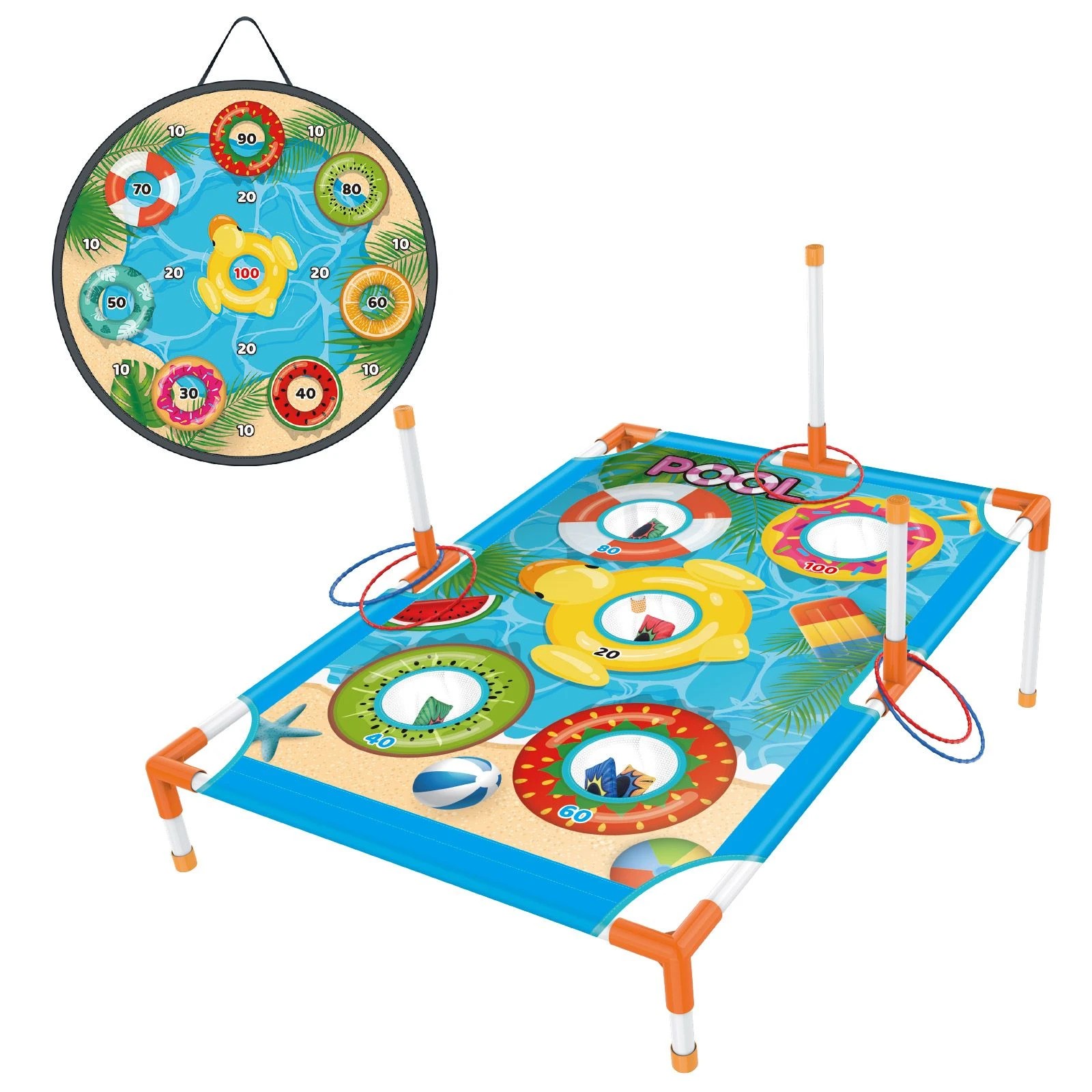 2 Ausway Fun Indoor & Outdoor Throwing Game Set for Kids with Bean Bags, Rings Sticky Balls And Carry Bag, 2 of 7