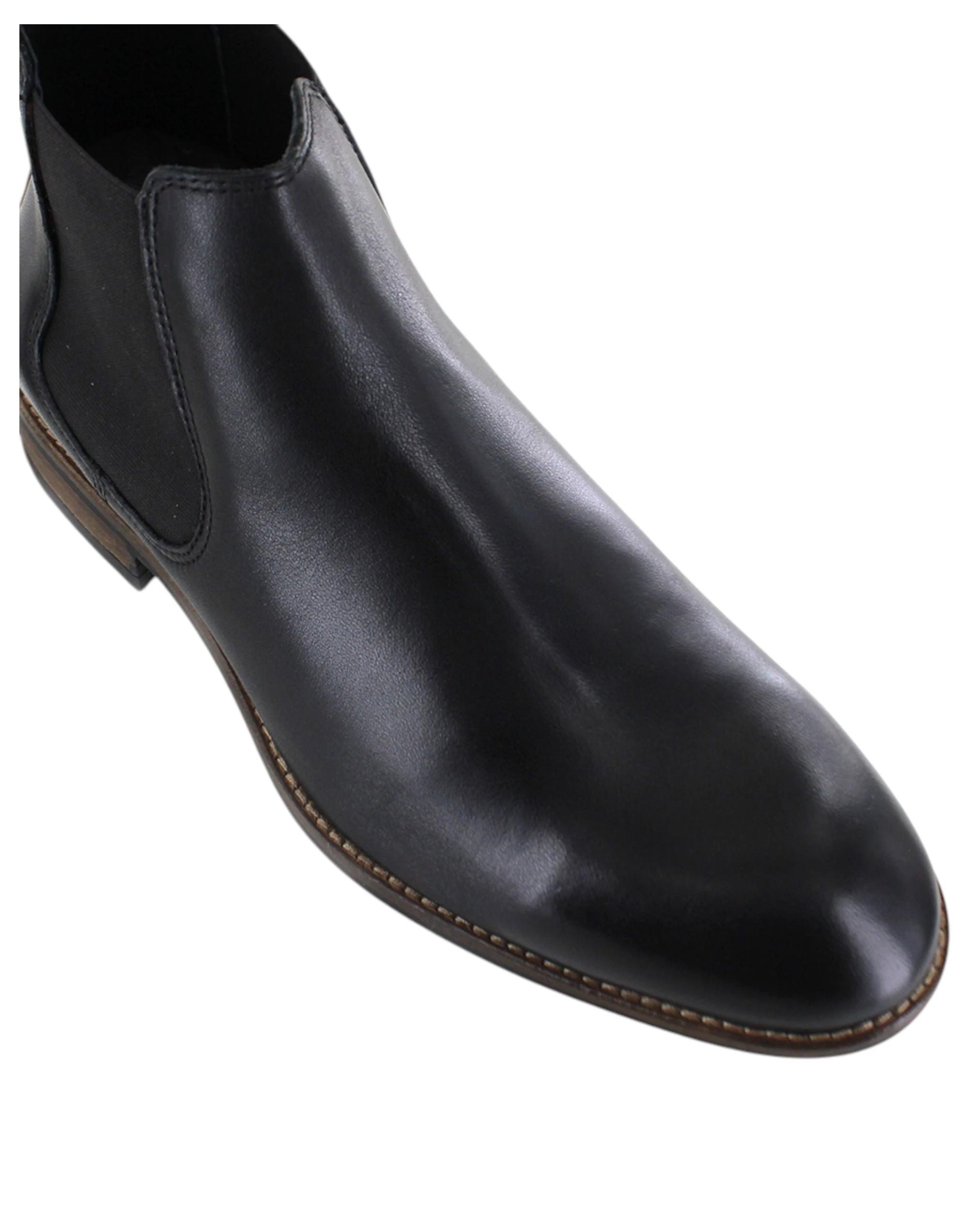 5 Wild Rhino Mens Winner Formal Dress Work Boots BLACK, 5 of 5