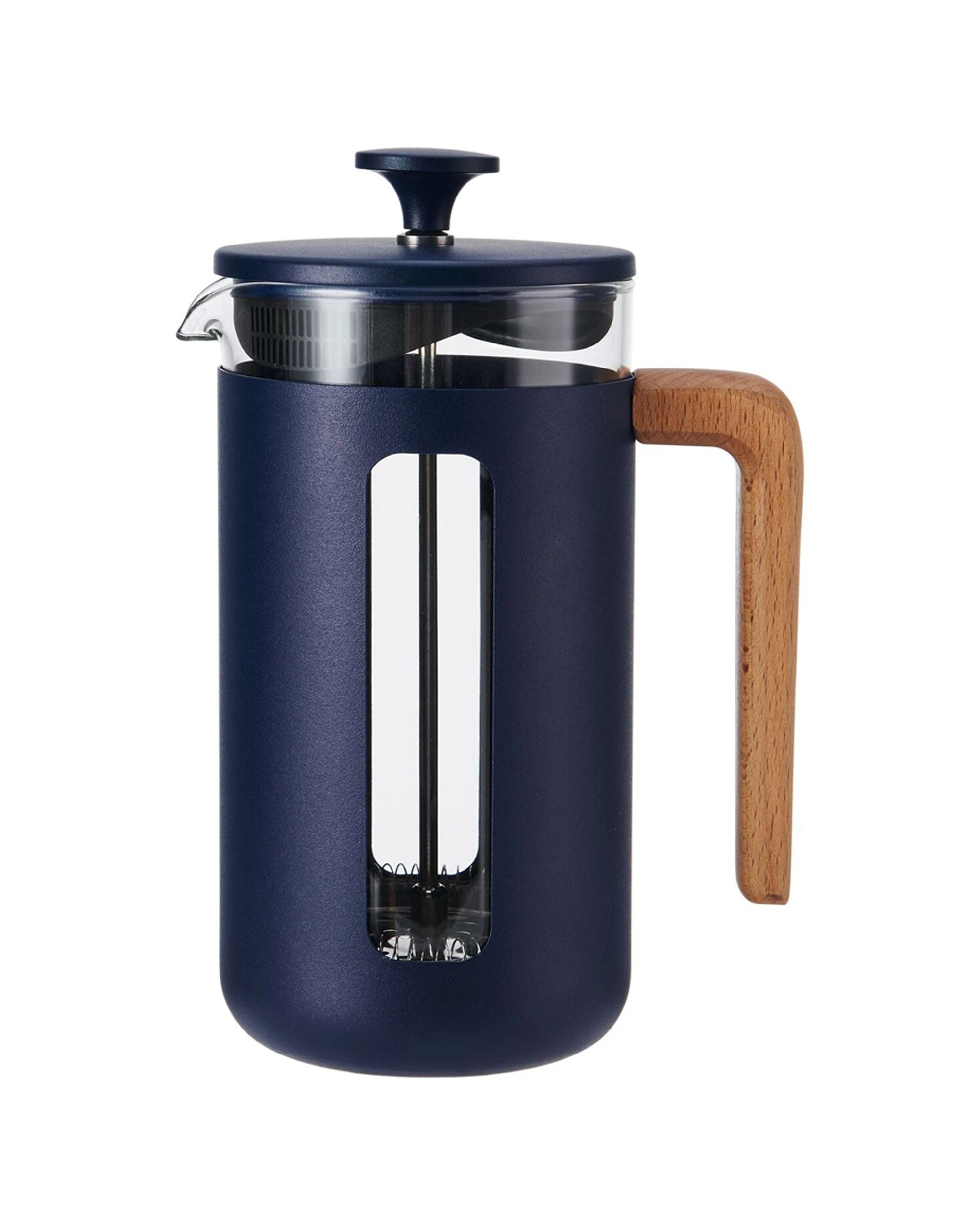 1 La Cafetiere Pisa 8-Cup 1L Stainless Steel Glass Coffee French Press - Blue, 1 of 7