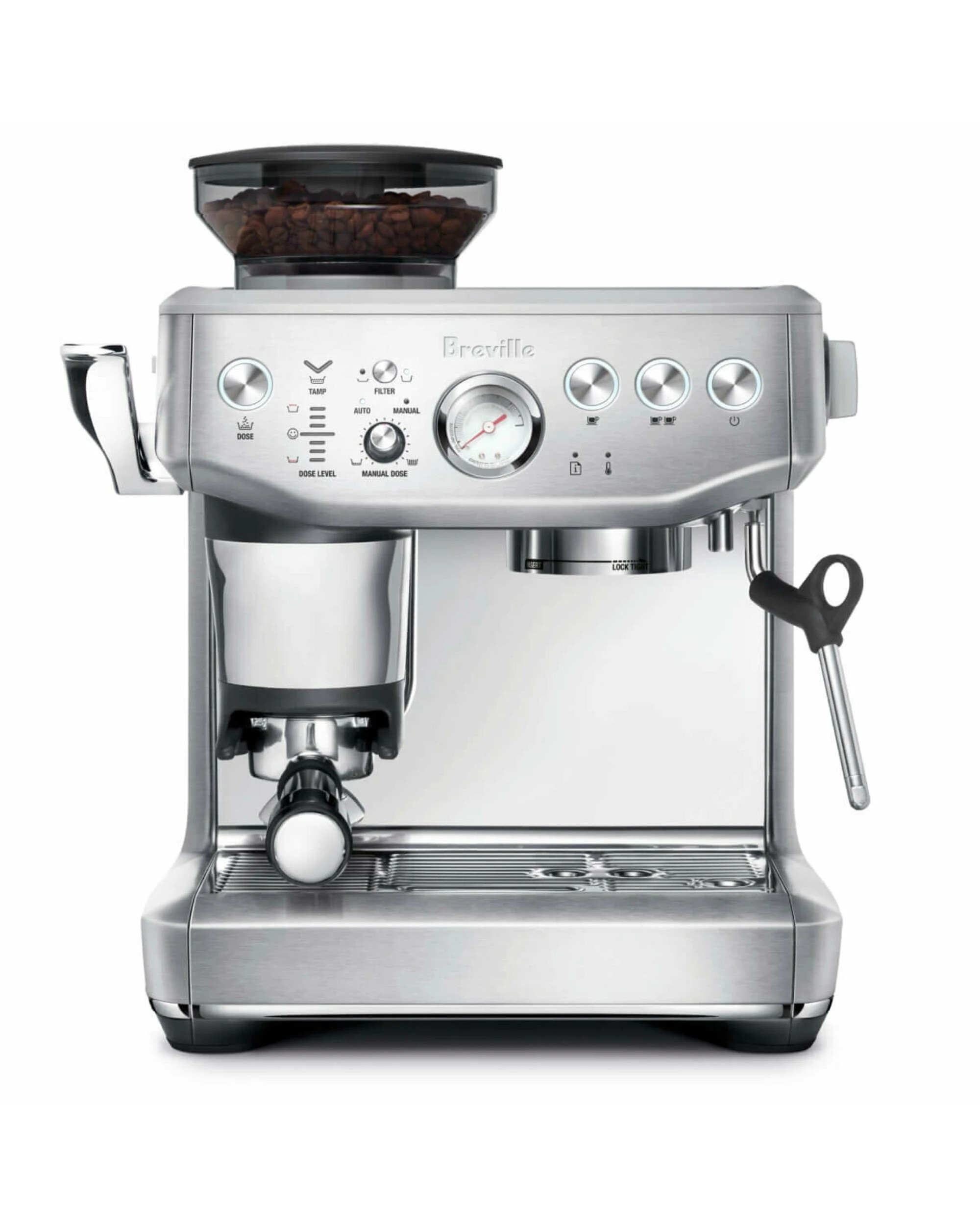 1 Breville Barista Express Impress Coffee Machine Stainless Steel, 1 of 5