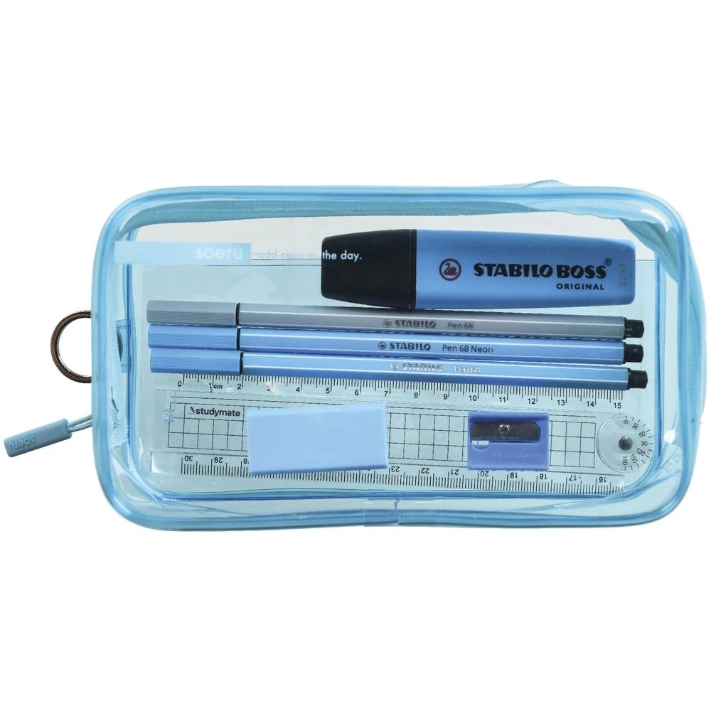 2 Soeru Box Pen Case Clear Ice Blue, 2 of 2
