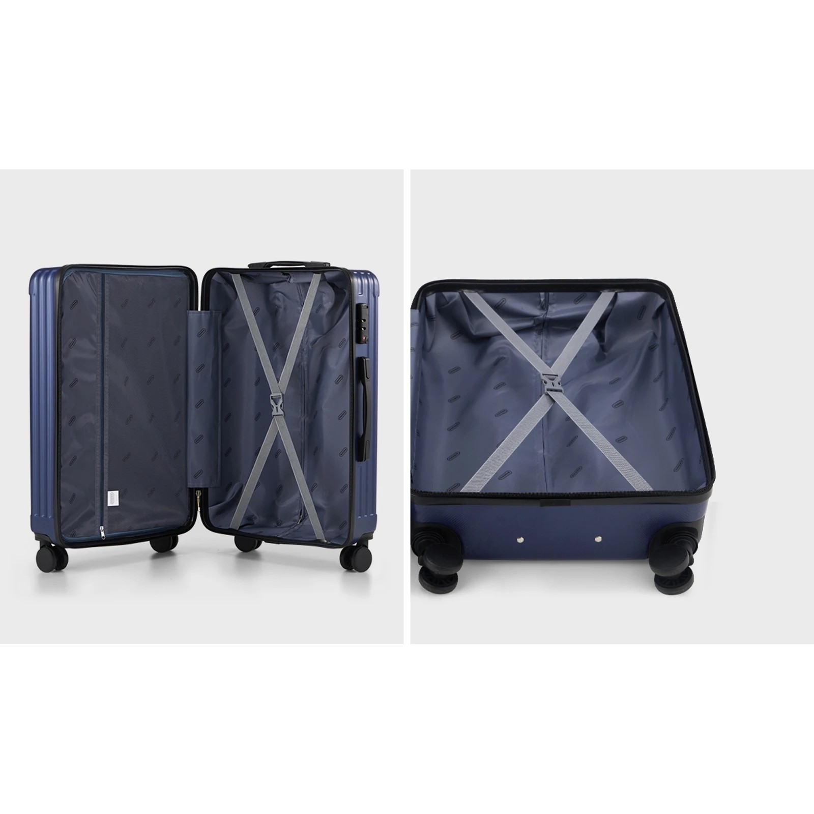 Mazam 3PCS Luggage Suitcase Trolley Set TSA Lock Hard Case - Blue - Kmart
