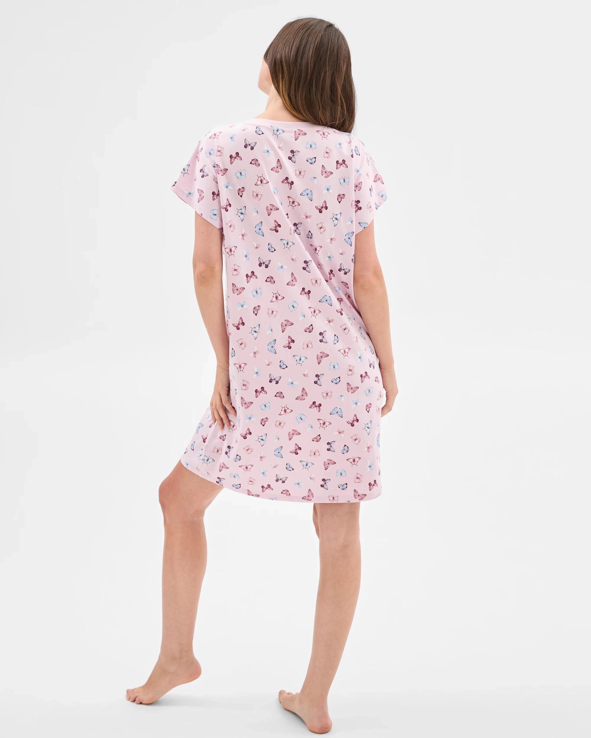 4 Target Australian Cotton T-Shirt Nightie BUTTERFLY, 4 of 6