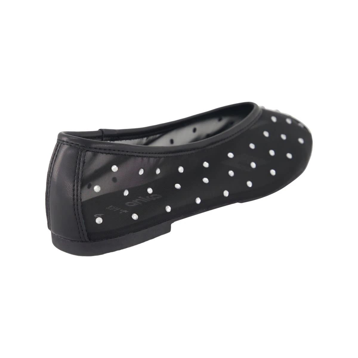 4 Diamante Ballet Flats Black, 4 of 5