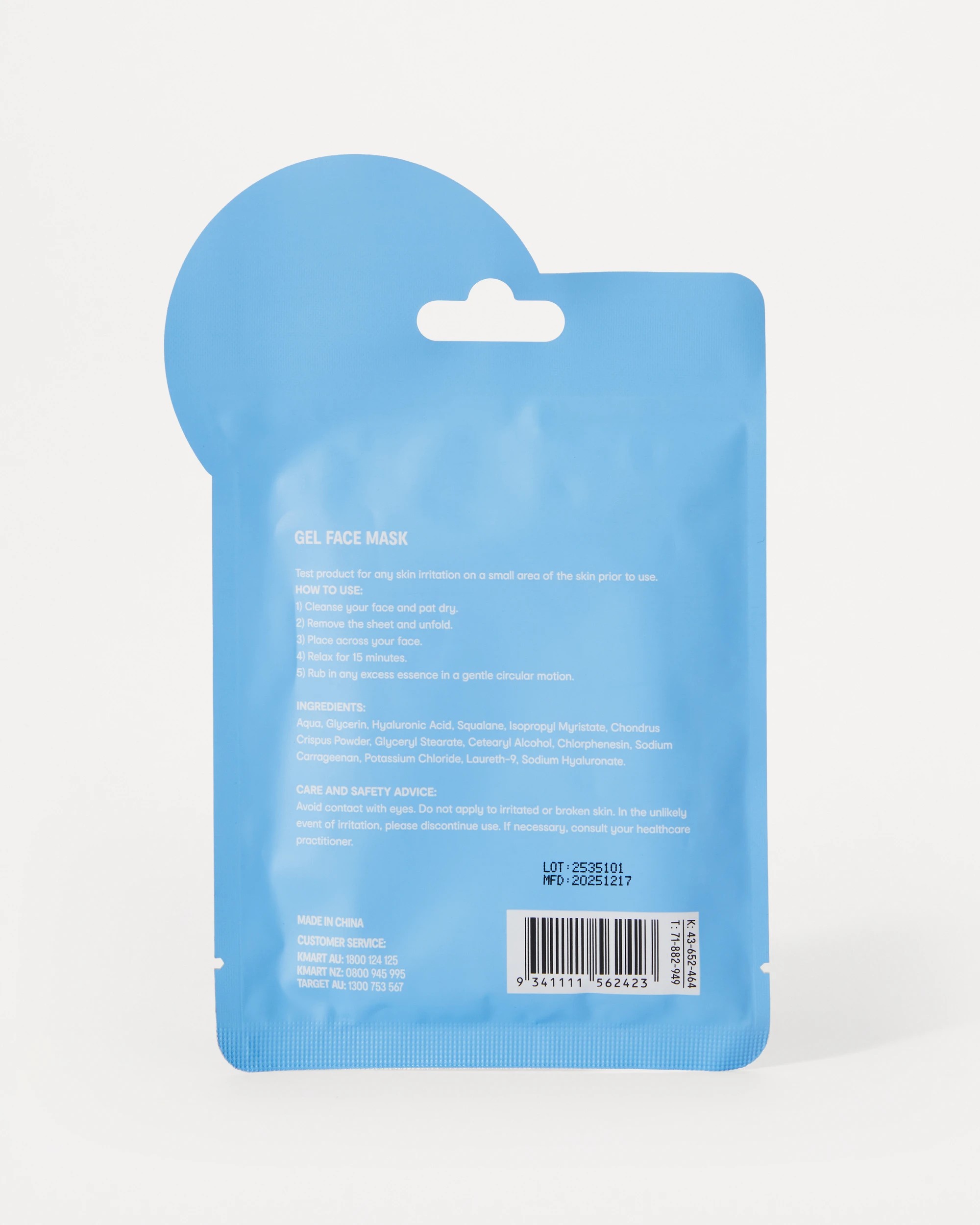 2 OXX Skincare Hydrate Gel Face Mask - Hyaluronic Acid and Squalane, 2 of 2