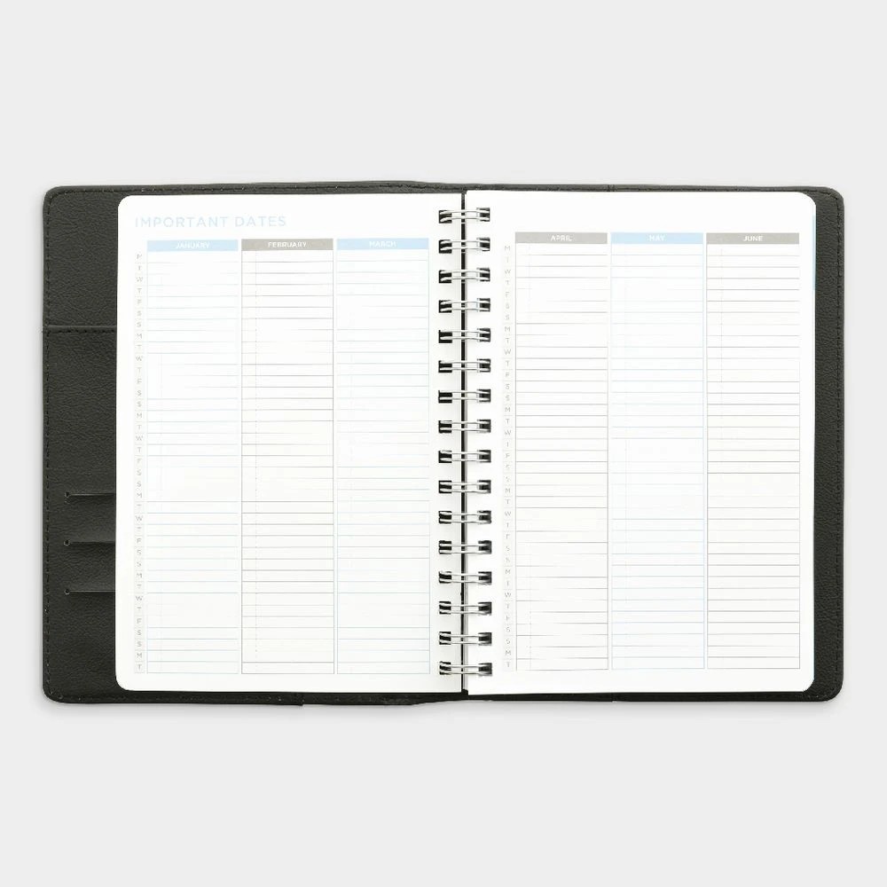 4 Otto Undated Medium Week-to-View Goal Planning Diary Black, 4 of 9
