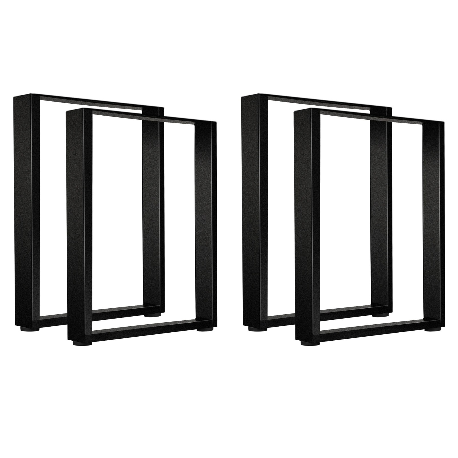 1 Oikiture 4X Coffee Dining Table Legs Bench Box Steel Metal Industrial 71 X 50CM - Black, 1 of 2