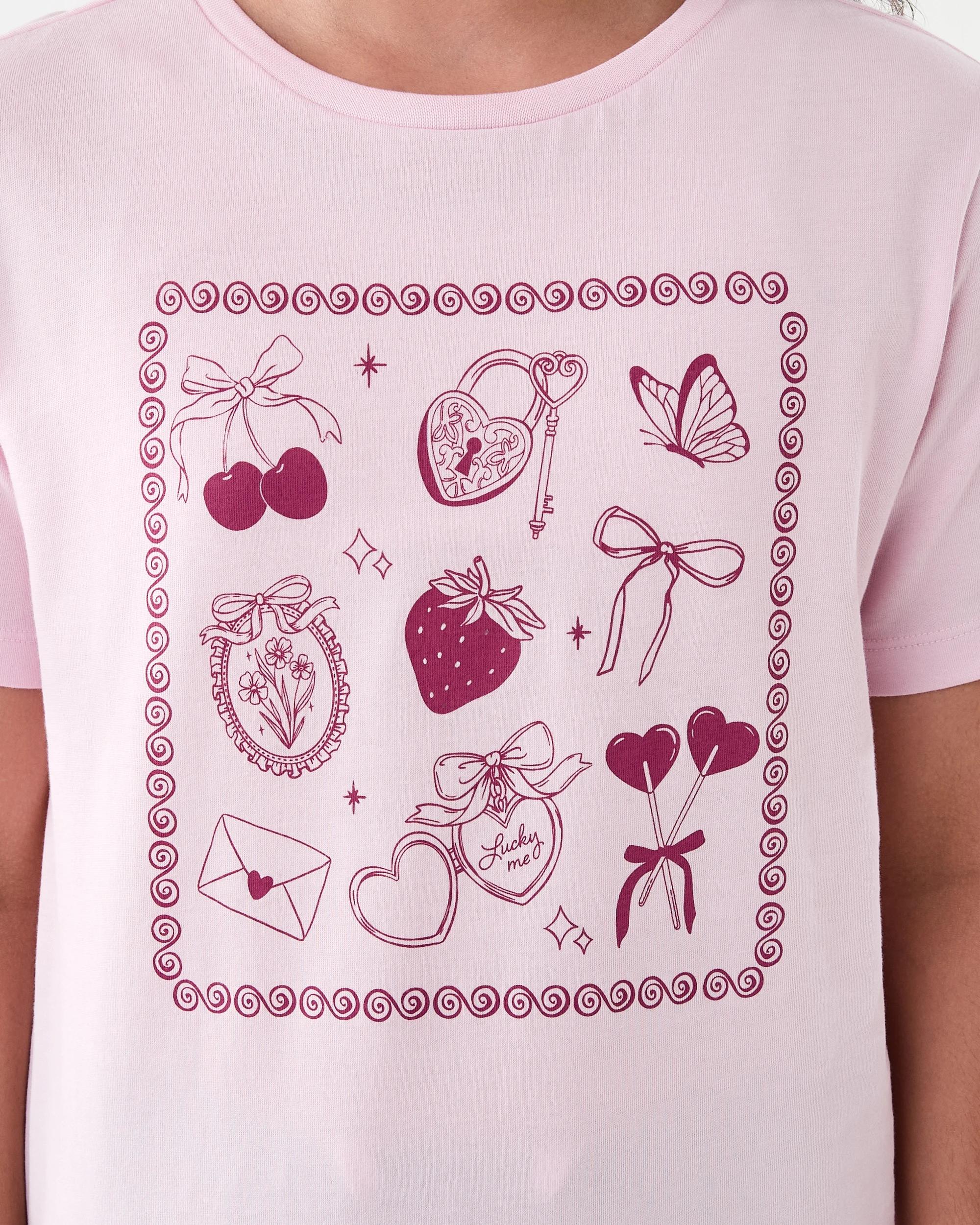 5 Short Sleeve Printed T-shirt Pnk Icons, 5 of 7