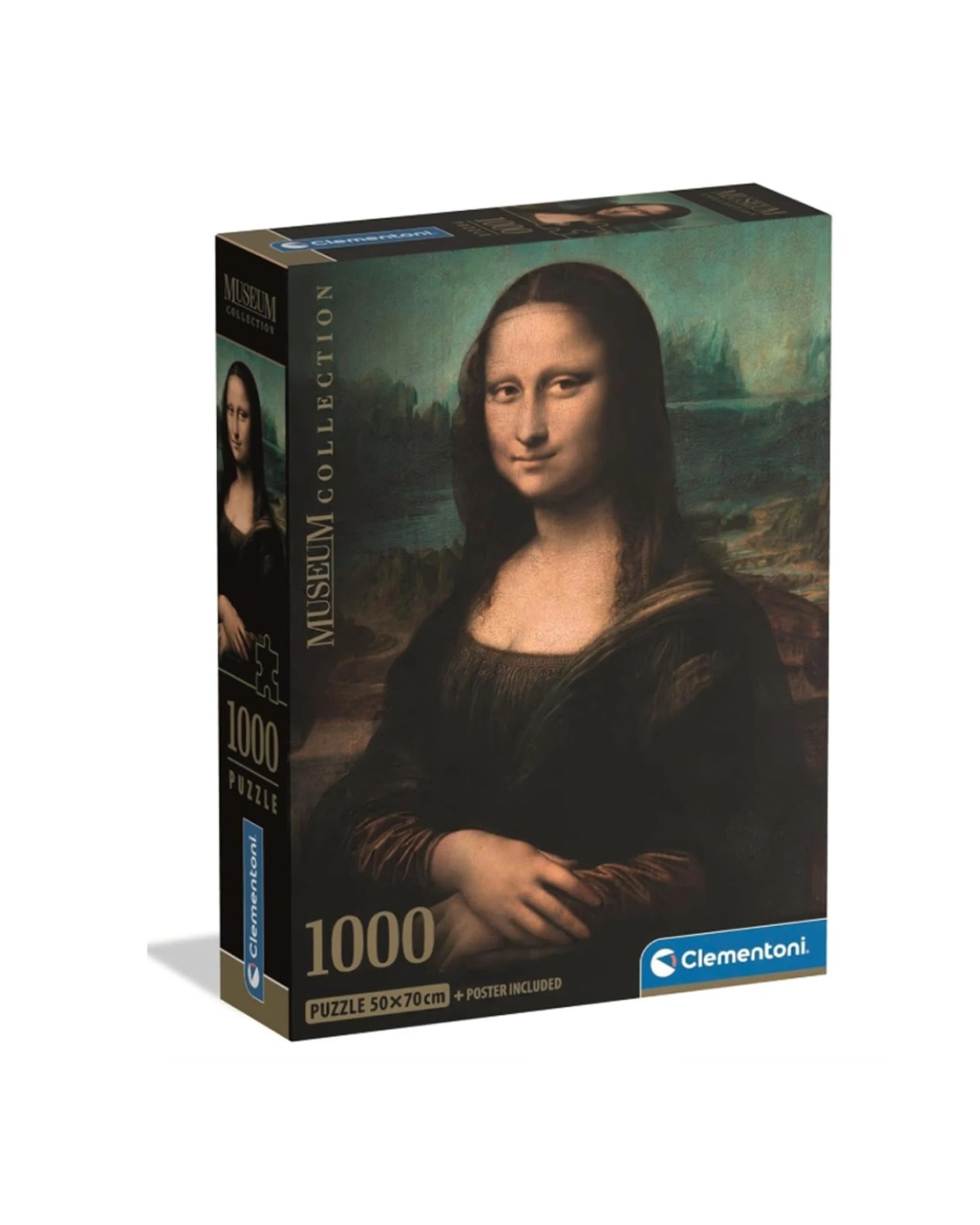 1 Clementoni Museum Collection Mona Lisa 1000 Piece Jigsaw Puzzle - Multi, 1 of 2