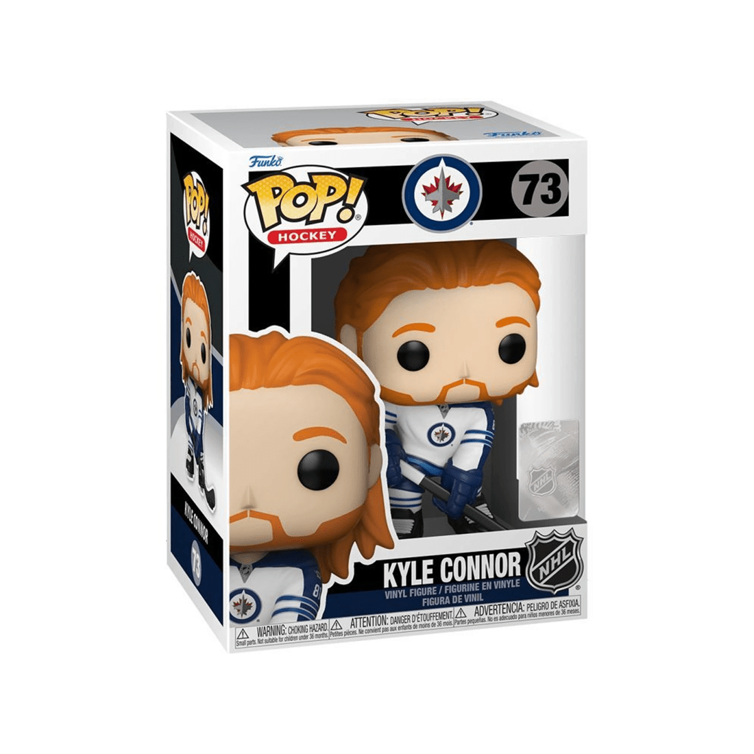 2 Pop Kyle Connor Pop Pop Vinyl Figure Hockey Action Figure 10cm Vinyl Toy - Multi, 2 of 3