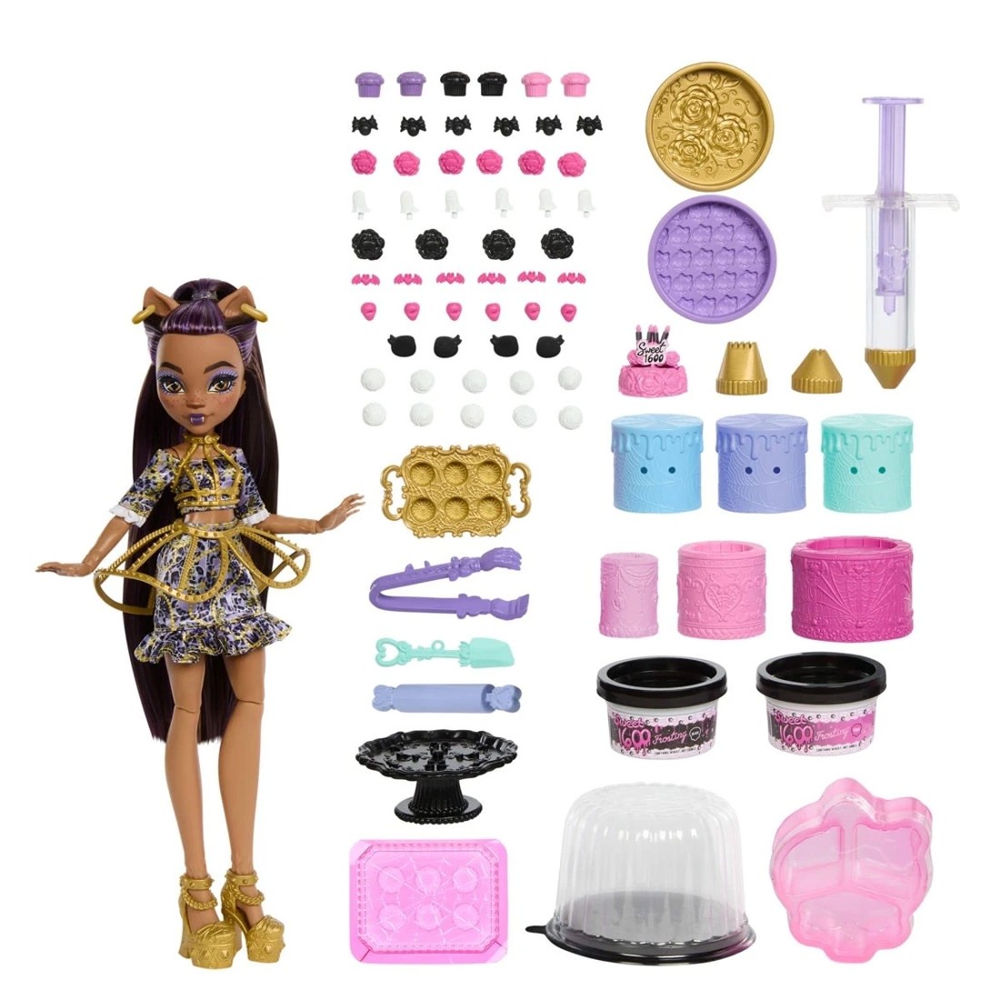 2 Monster High Clawdeen Wolf Scary Sweet Birthday Cake Kit, 2 of 7