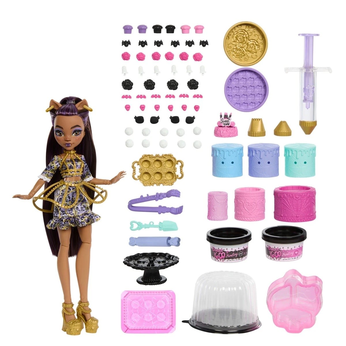 2 Monster High Clawdeen Wolf Scary Sweet Birthday Cake Kit, 2 of 7