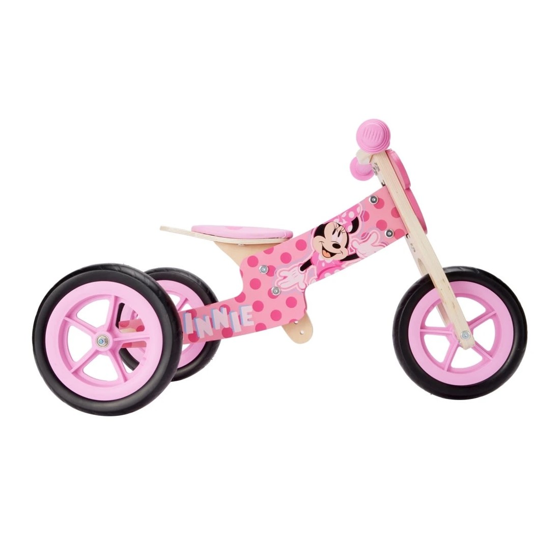 2 2-in-1 Minnie Wooden Balance Bike, 2 of 9