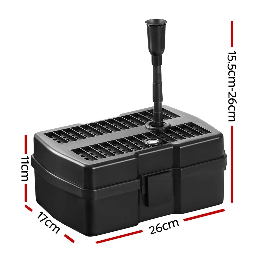 3 Gardeon Solar Pond Pump with Filter Box - Black, 3 of 6