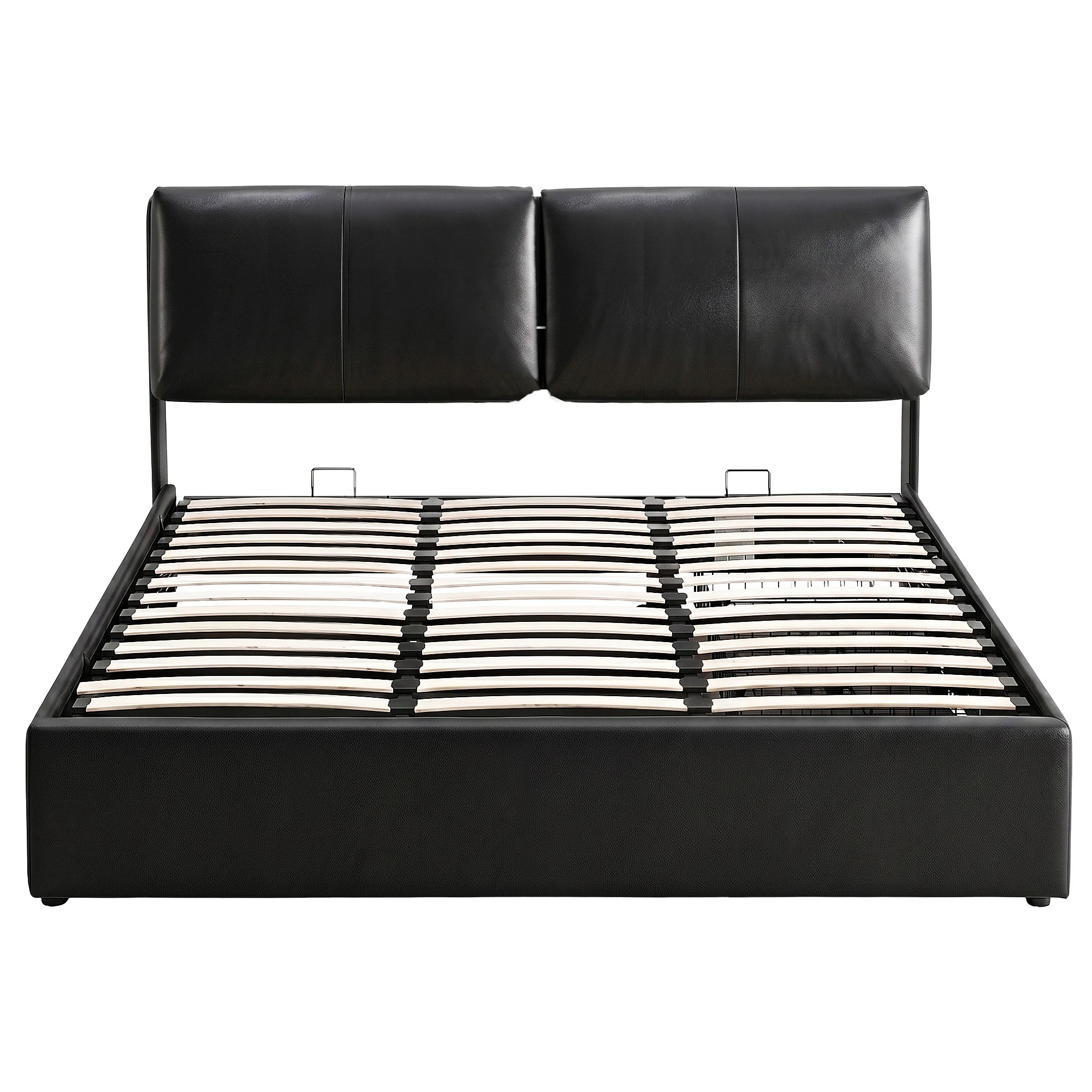 9 Artiss King Bed Frame Gas Lift Storage 3 Drawers Adjustable Headboard Platform Bed - Black, 9 of 9