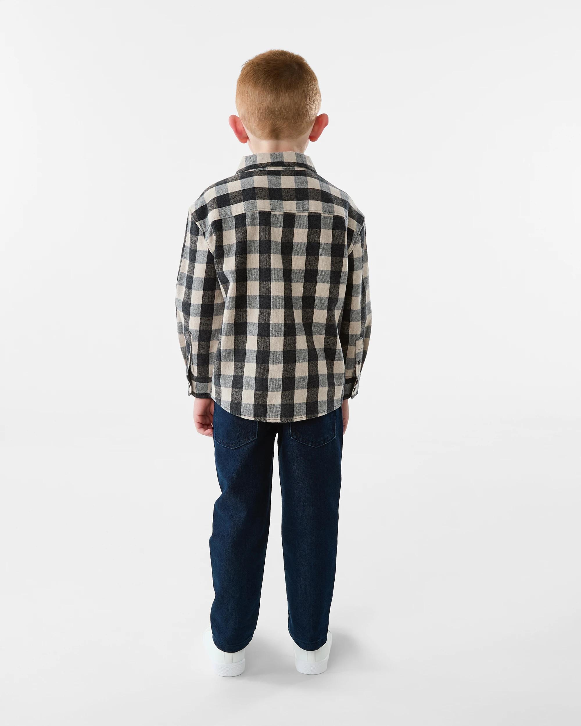 7 Yarn Dye Flannel Shirt Brn Checks, 7 of 7