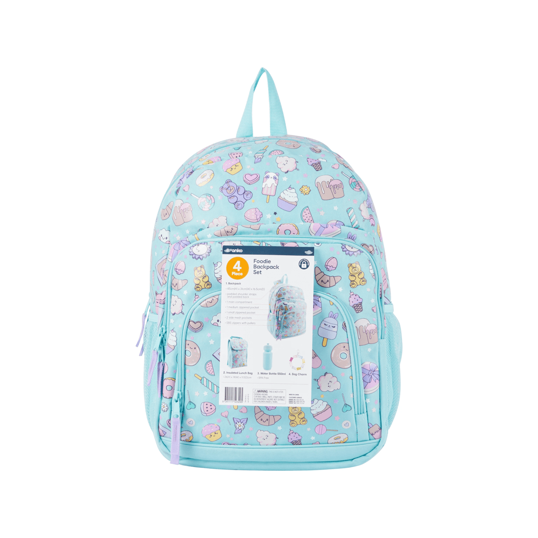 7 4 Piece Foodie Backpack Set, 7 of 7