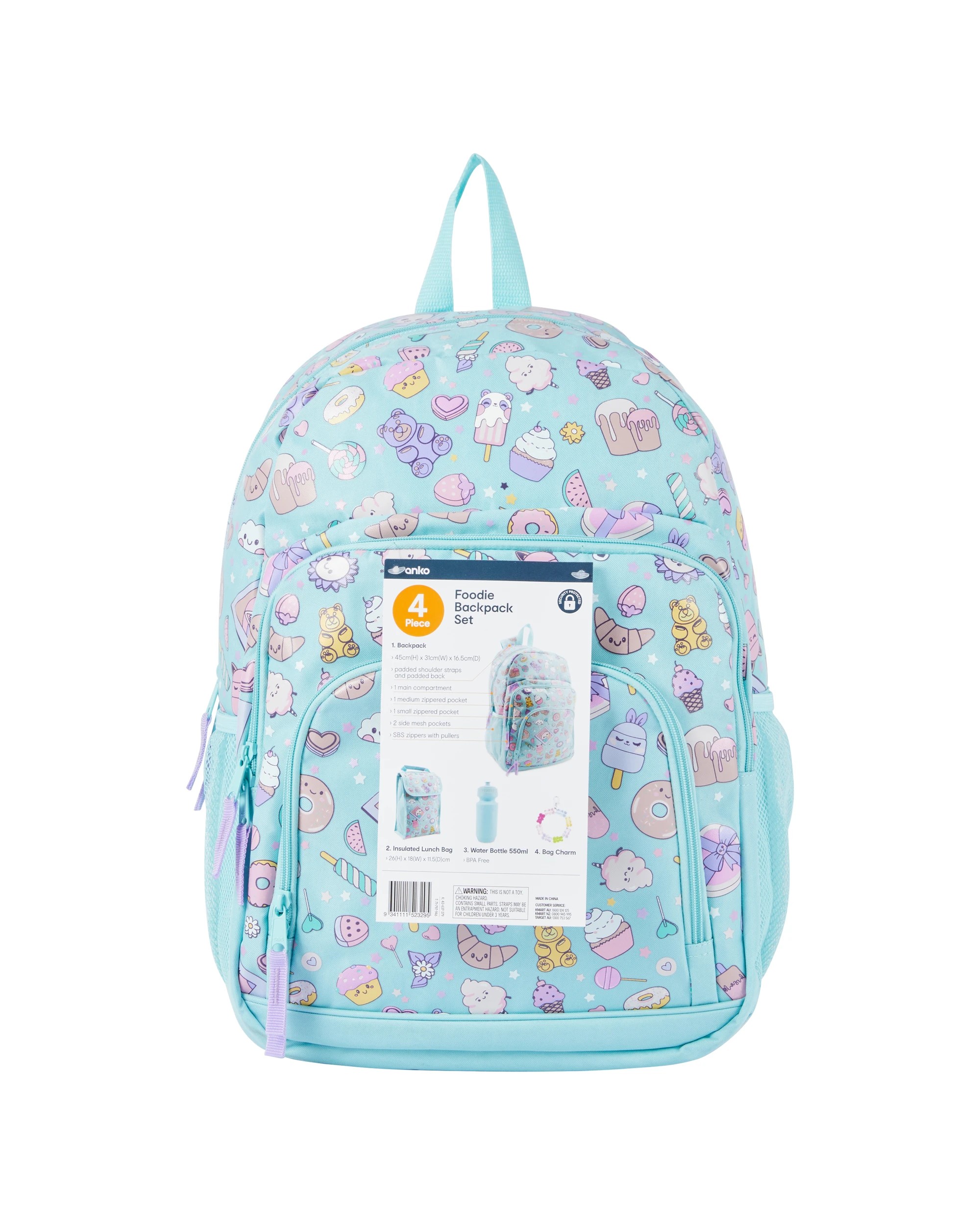 7 4 Piece Foodie Backpack Set, 7 of 7