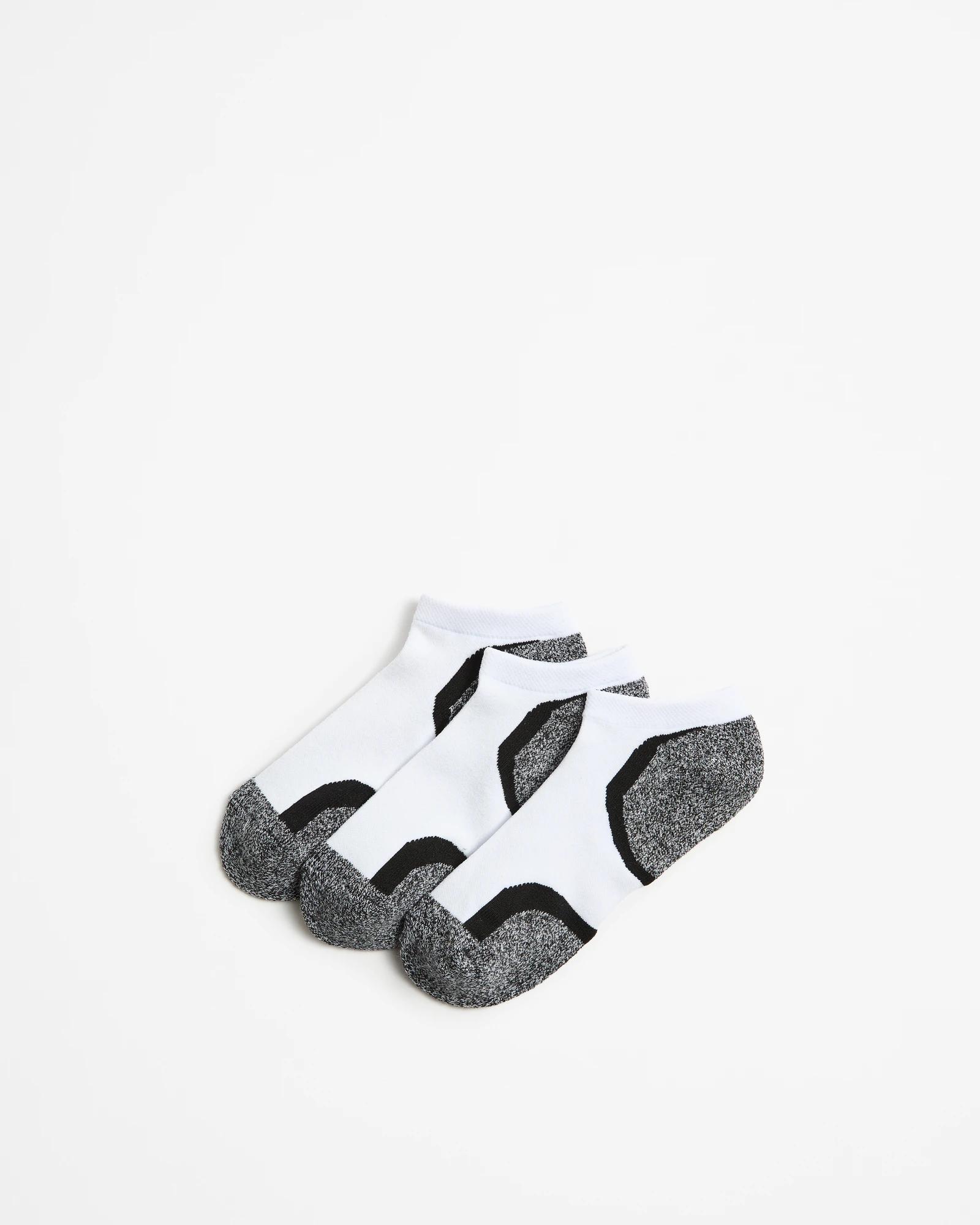 1 Target Active 3 Pack No Show Sports Socks WHITE, 1 of 3