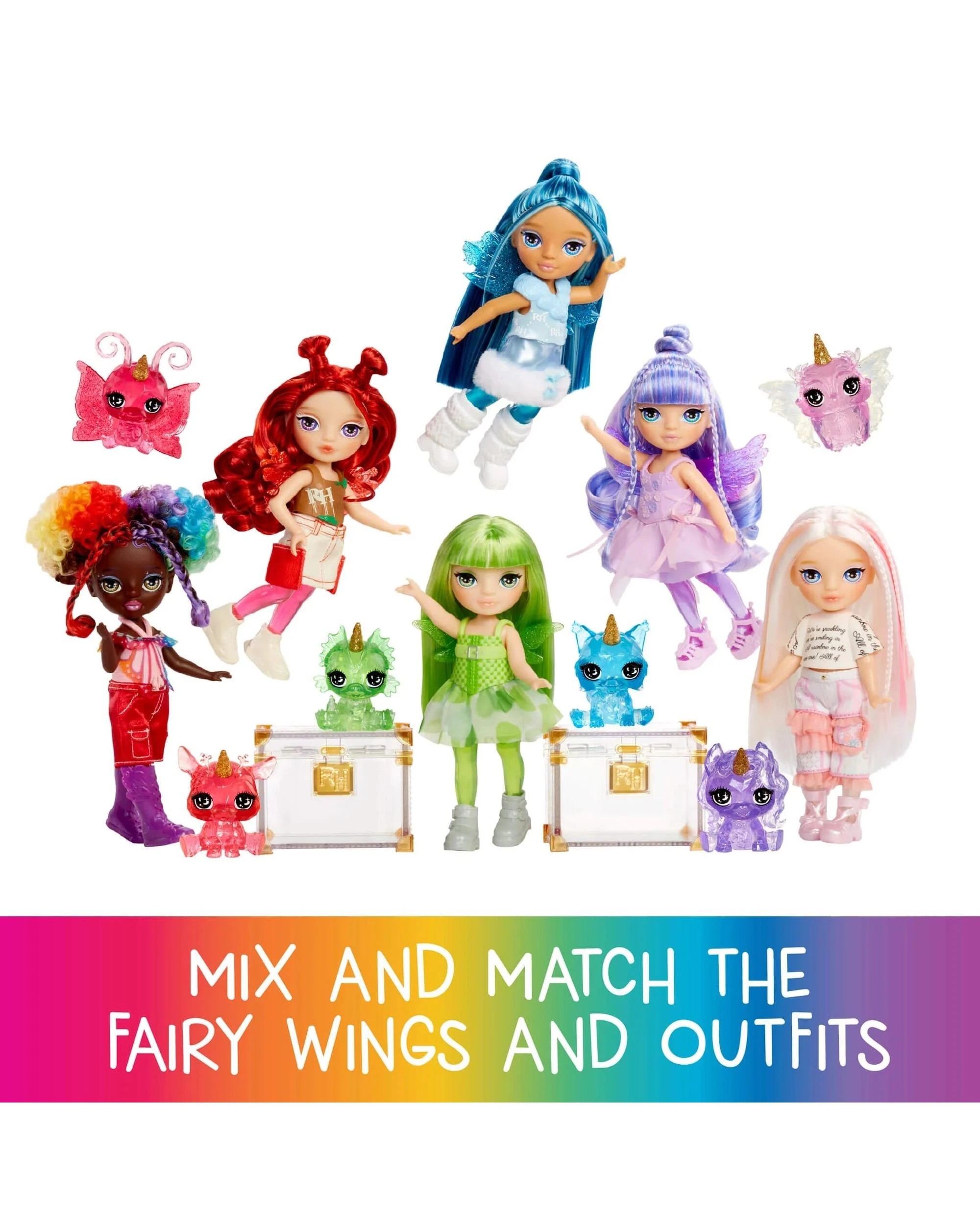 5 Rainbow High Littles Rainbow Fantasy Fairies Opal Raine Doll with Pet - Multi, 5 of 6