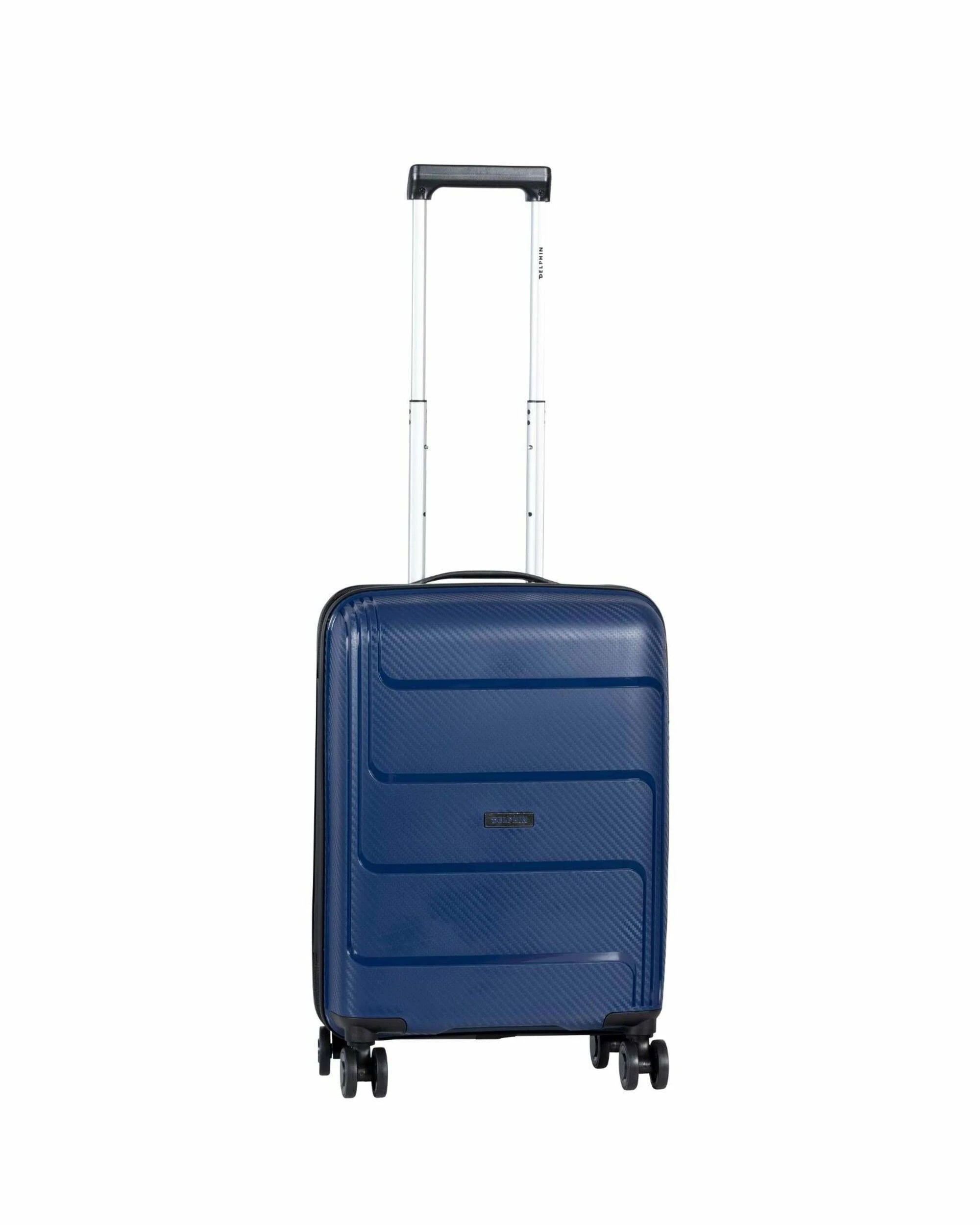 2 Delphin Verona Hardside 2-Piece Spinner Luggage Set - Medium & Carry-On - Blue, 2 of 5