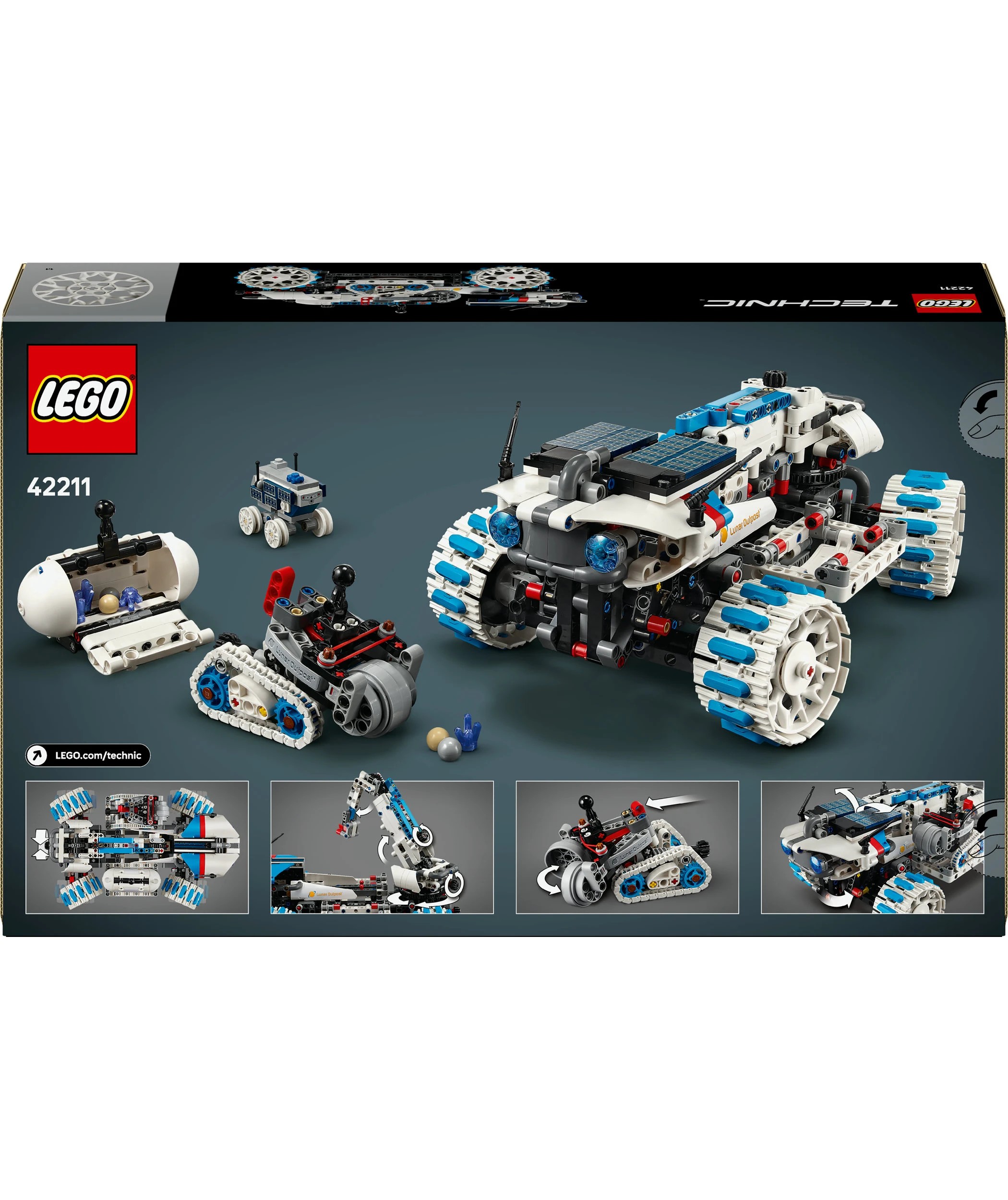 10 LEGO Technic Lunar Outpost Moon Rover Space Vehicle 42211, 10 of 10