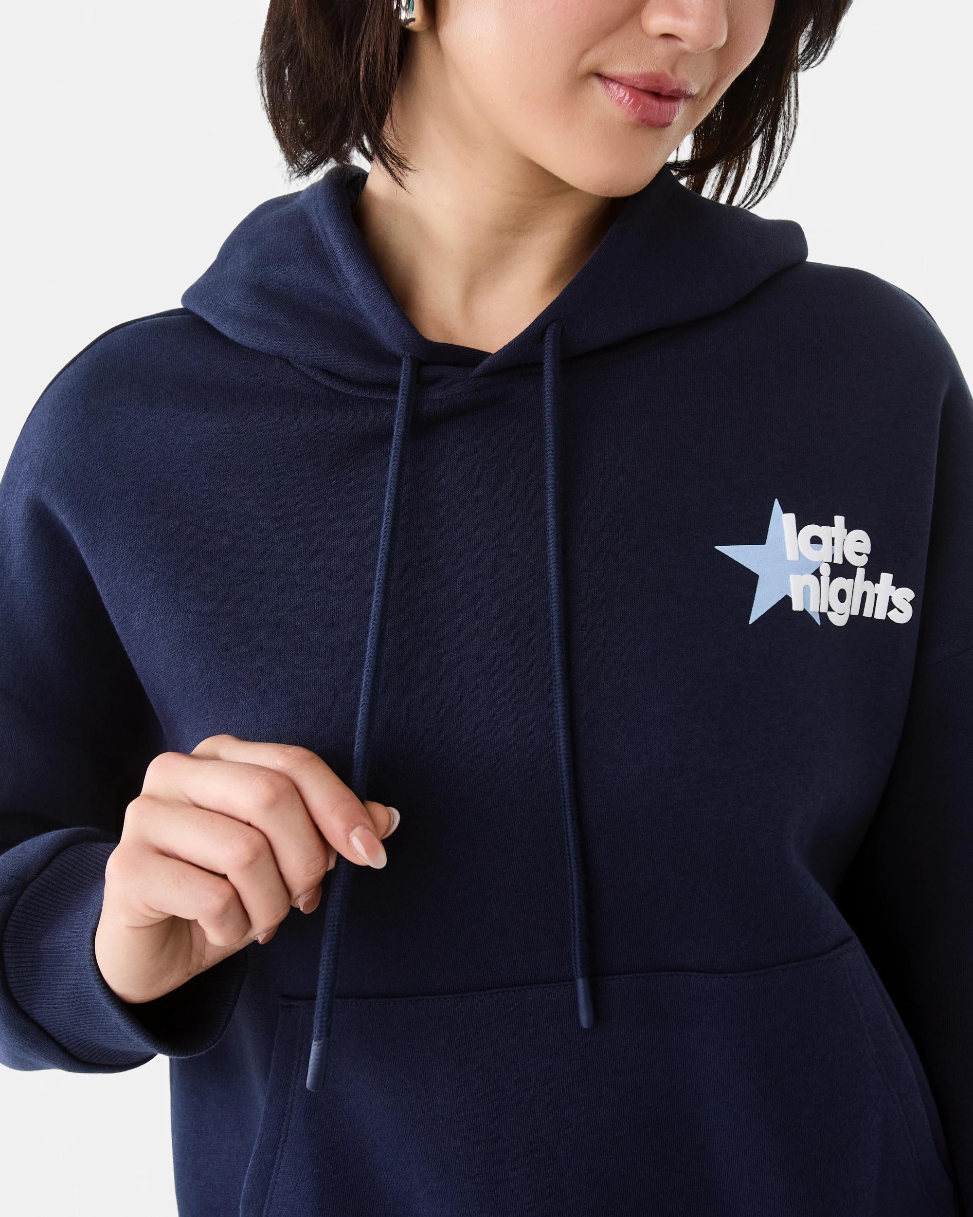 6 Print Hoodie Navy Blaze, 6 of 10