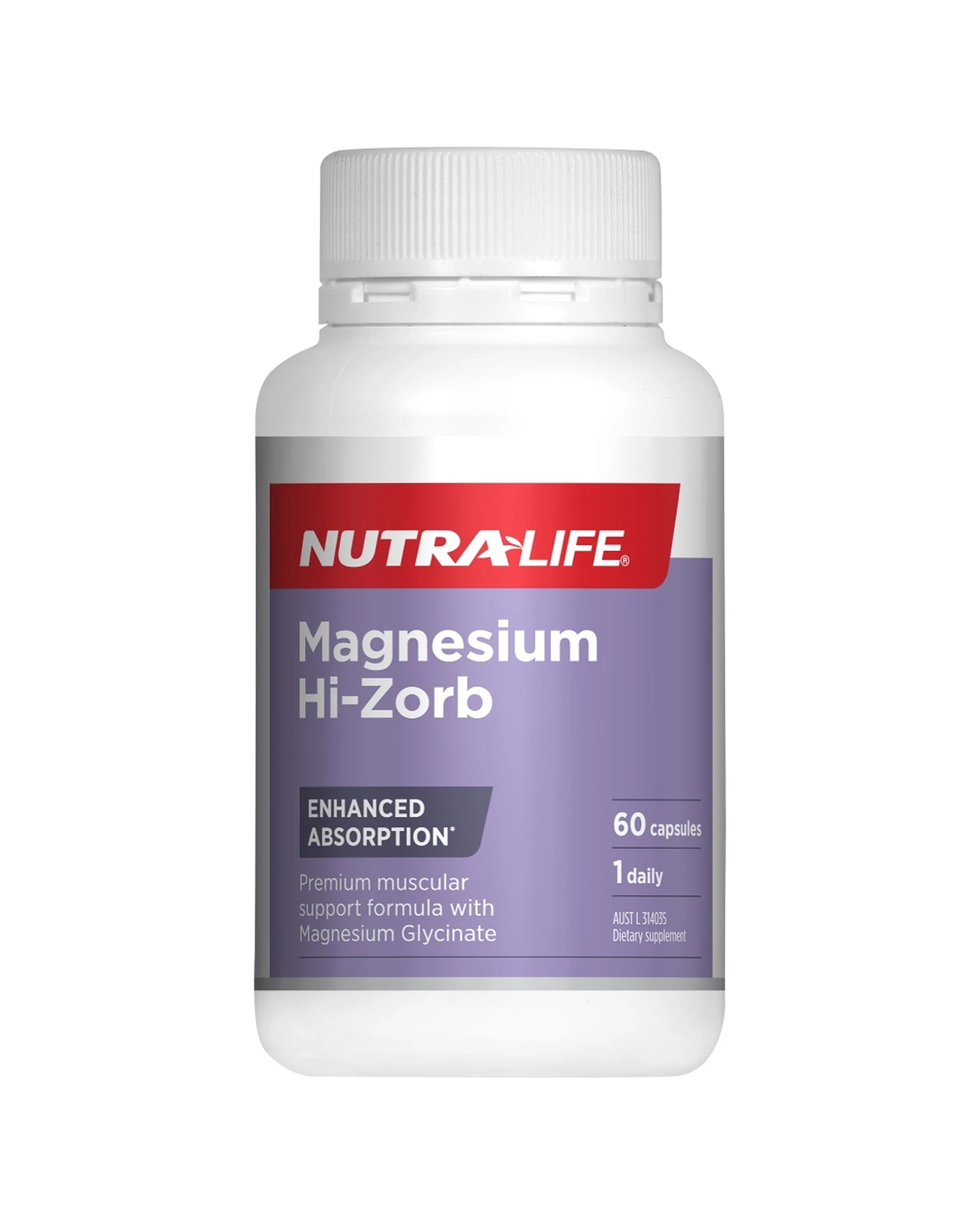 1 Nutra-Life 60pc Magnesium Hi-Zorb Capsules High Absorption Muscle Support, 1 of 1
