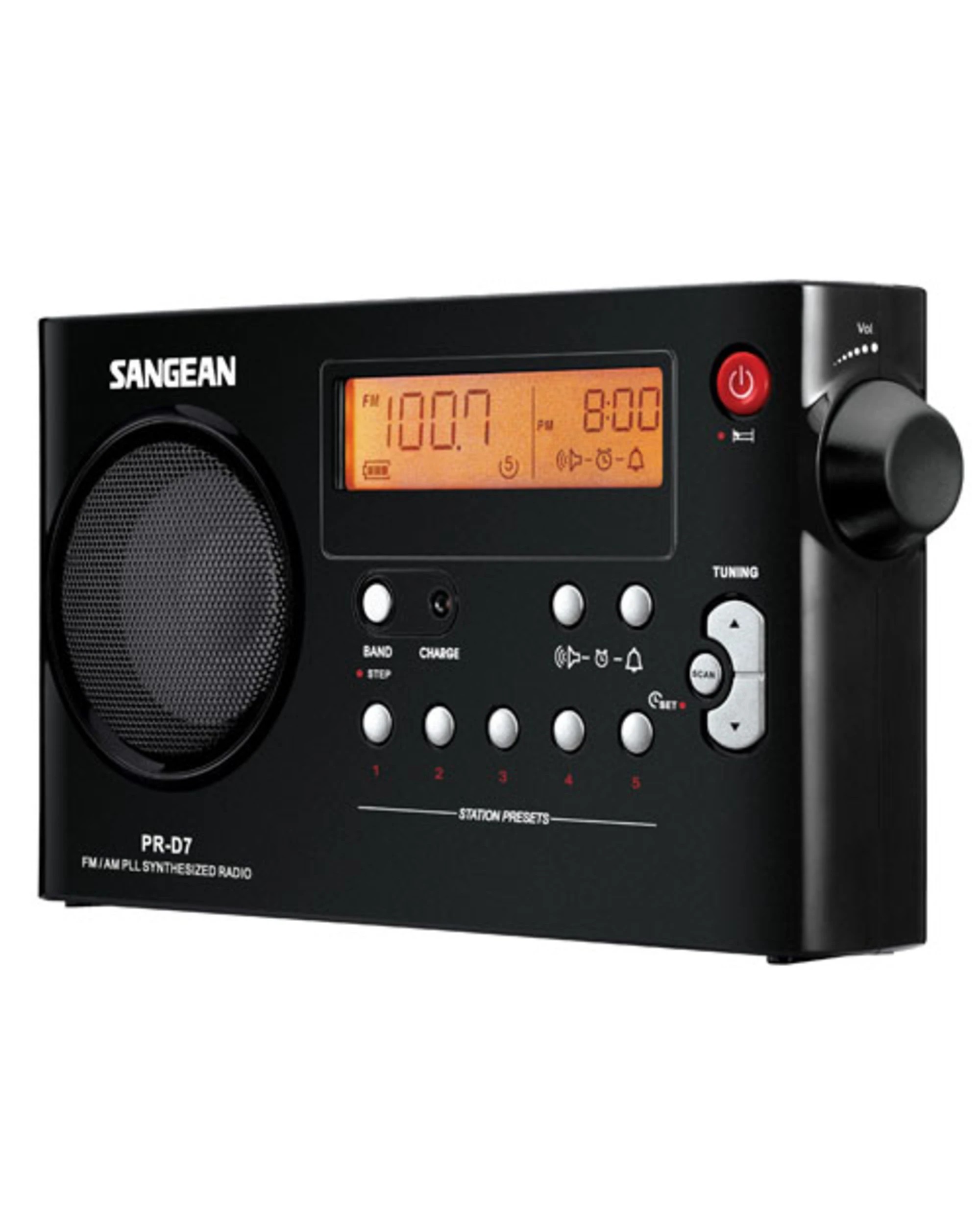 2 Sangean PR-D7 Compact AM/FM Radio - Black, 2 of 2