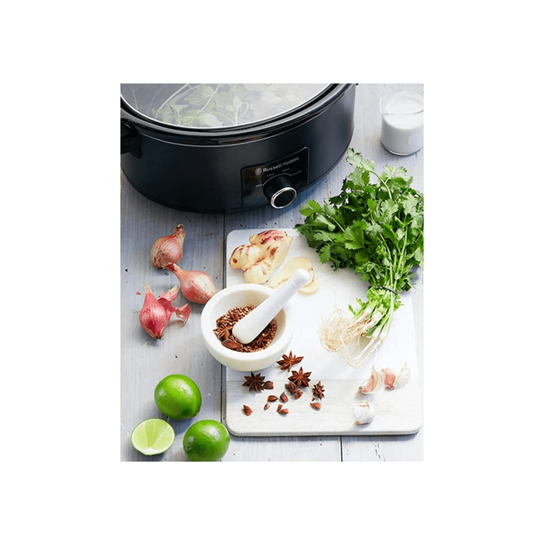2 Russell Hobbs Rhsc7 7l Electric Slow Cooker Food/kitchen/cooking 320 Watts
 - Black, 2 of 3