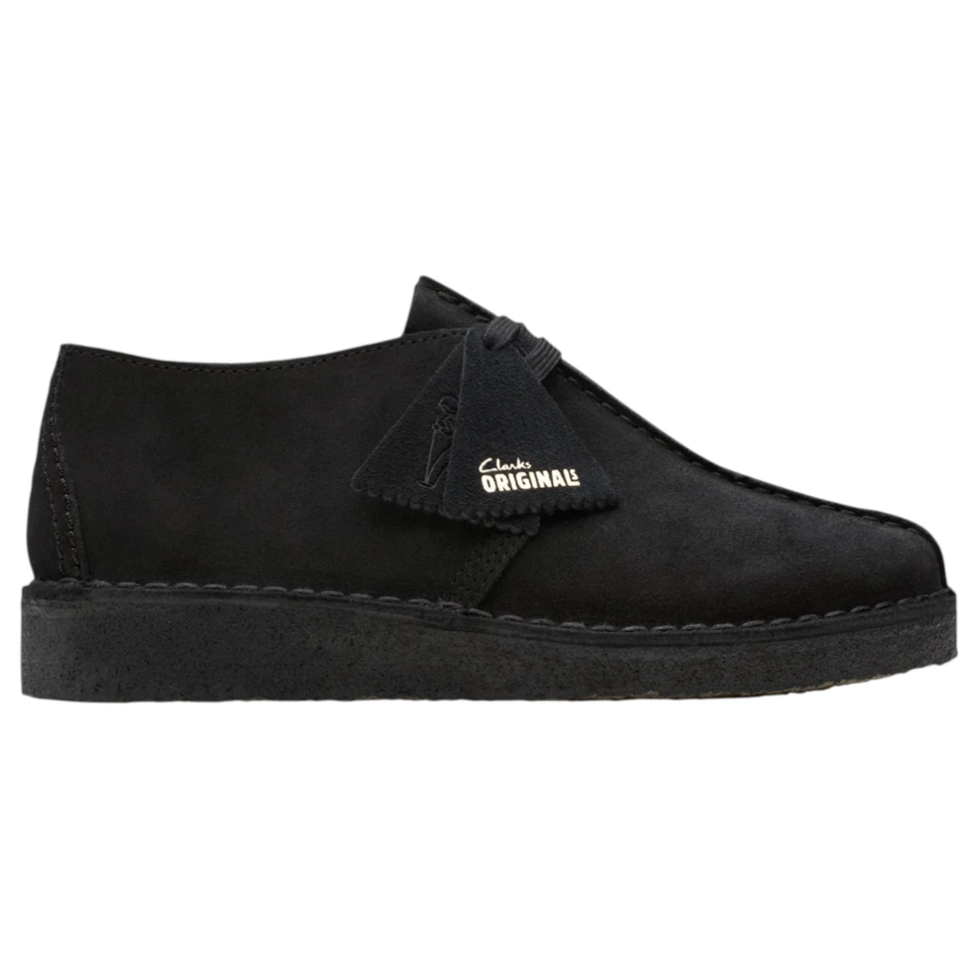 1 Clarks Mens Desert Trek Formal Suede Lace Up Shoes BLACK SUEDE, 1 of 7